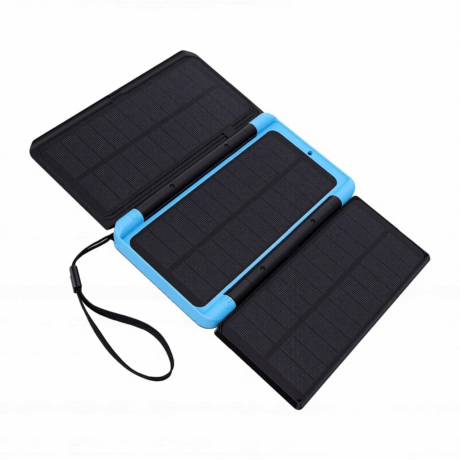 ViaGasaFamido Caricabatterie Solare di Emergenza con Ricarica Rapida PD per Dispositivi, Power Bank da 10000 MAh per Campeggio e Uso Esterno, Pannello Solare Pieghevole,