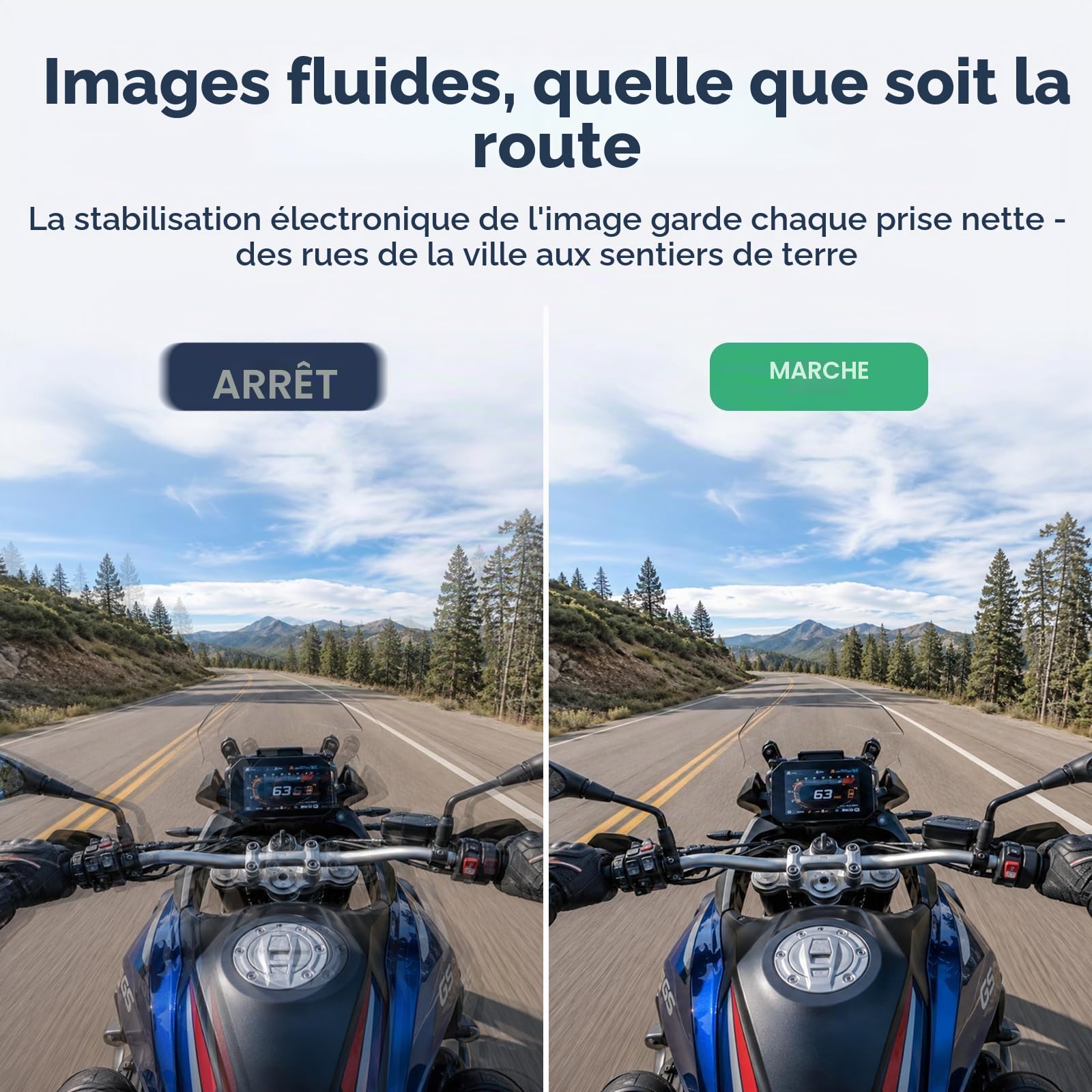 AKASO V50 X Caméra de Sport 4K 30FPS Ultra HD avec Carte 64 Go, Télécommande, Écran Tactile, Stabilisateur