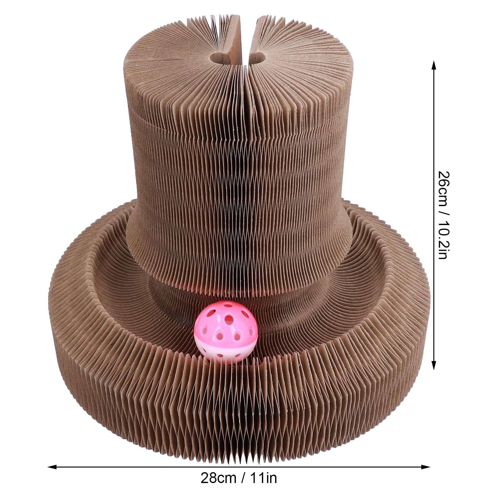 Chat griffoir lit de Salon Forme Ronde Pliable Haute densité Chat griffoir Carton pour Chats