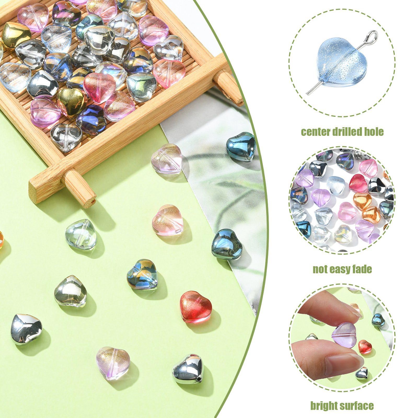 1000 Pièce Perles De Verre Rondes Perles De Nacrées 8mm Perles En Plastique Colorées Perles D