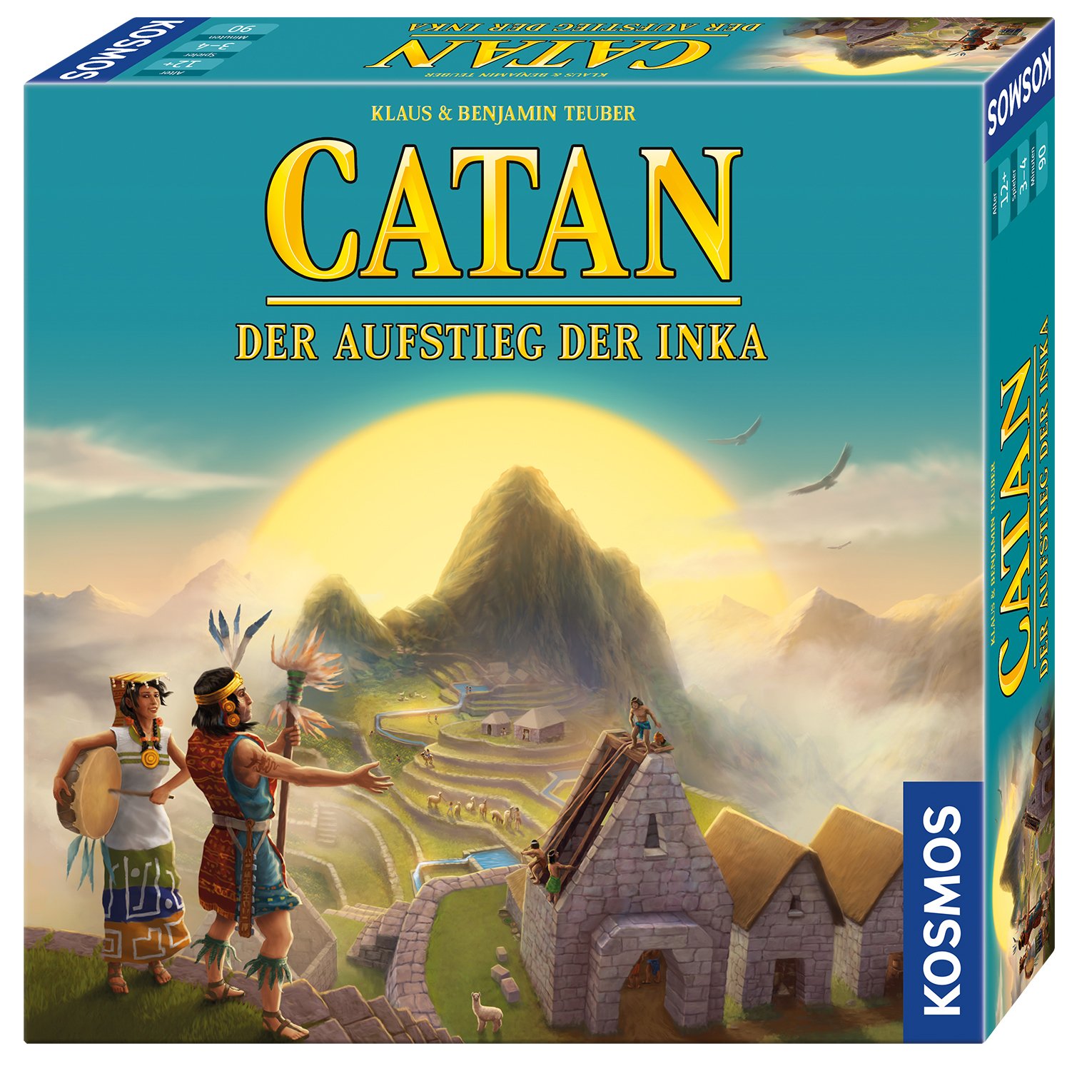 KOSMOS 694241 CATAN - Der Aufstieg der Inka, Gesellschaftsspiel für 3-4 Personen ab 12 Jahre, eigenständiges Brettspiel zum Klassiker CATAN, Strategiespiel, Siedler von Catan