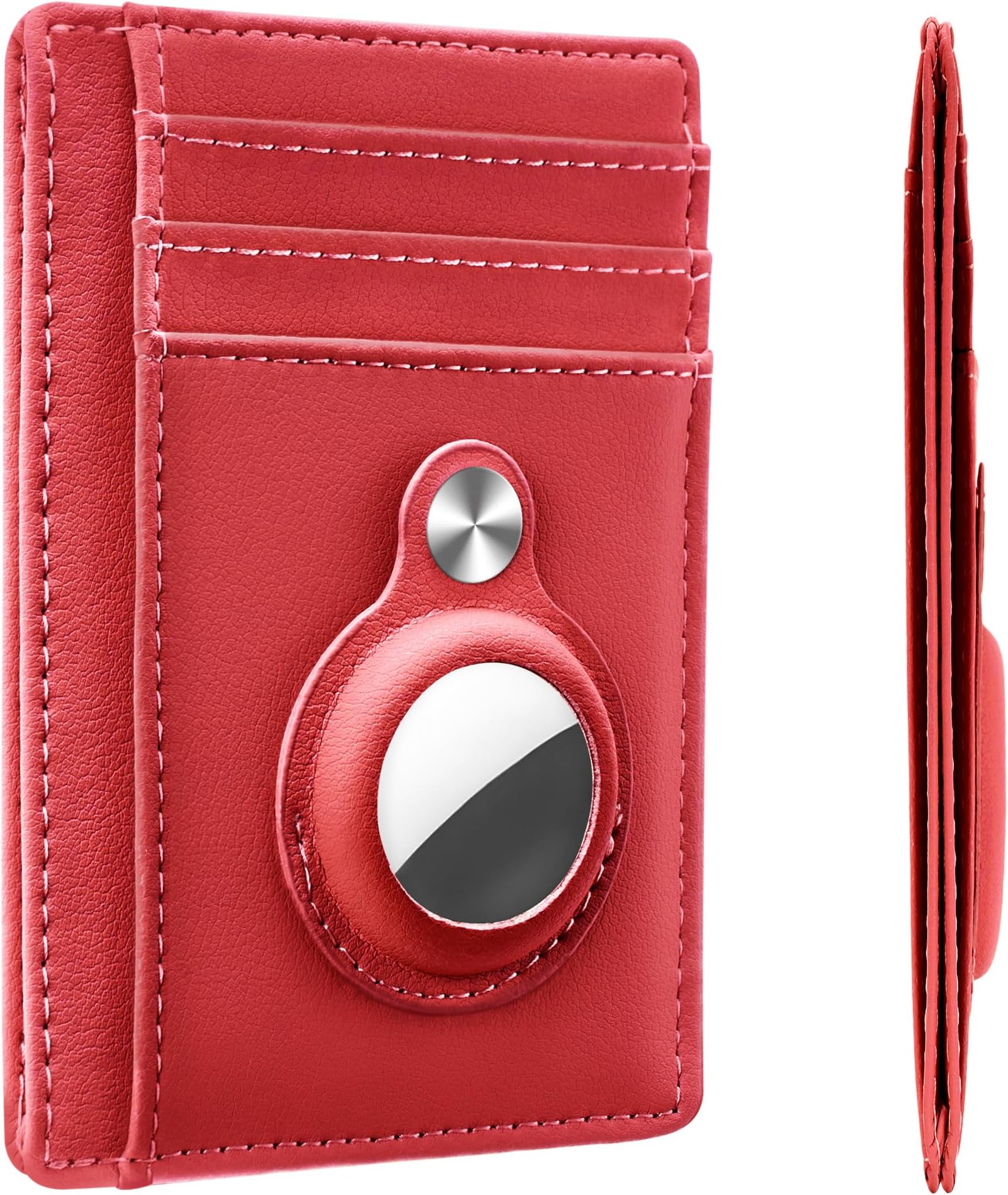 Slim Minimalist Front Pocket Air Tag Wallet, RFID Blocking Card Holder Wallet with Airtag Holder