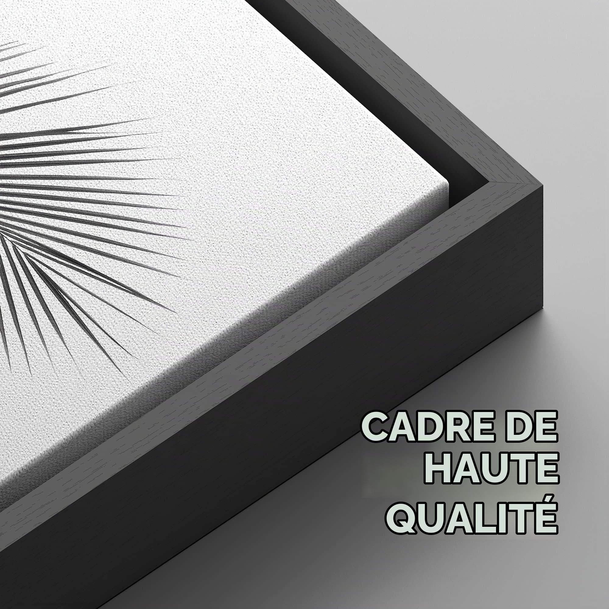 Peinture sur feuille d'or moderne gris sur toile pour salon, art mural abstrait moderne prêt à accrocher 80 x 135 cm avec cadre noir