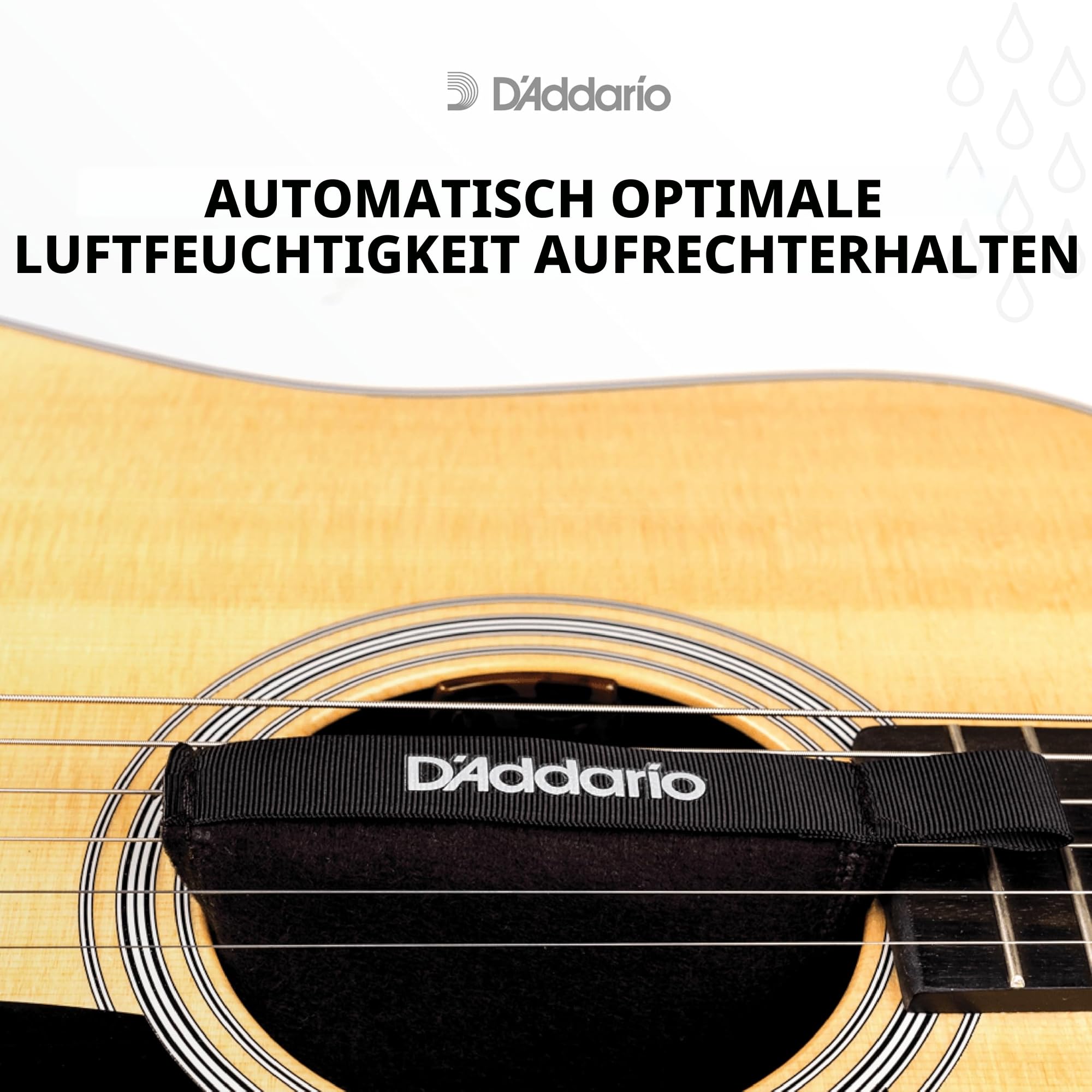 D'Addario Gitarre Luftbefeuchter - Guitar Humidifier - Humidipak Pflegeset - Automatisches Luftfeuchtigkeitskontrollsystem - Wartungsfreies Zweiwege-Luftfeuchtigkeitskontrollsystem für Gitarren