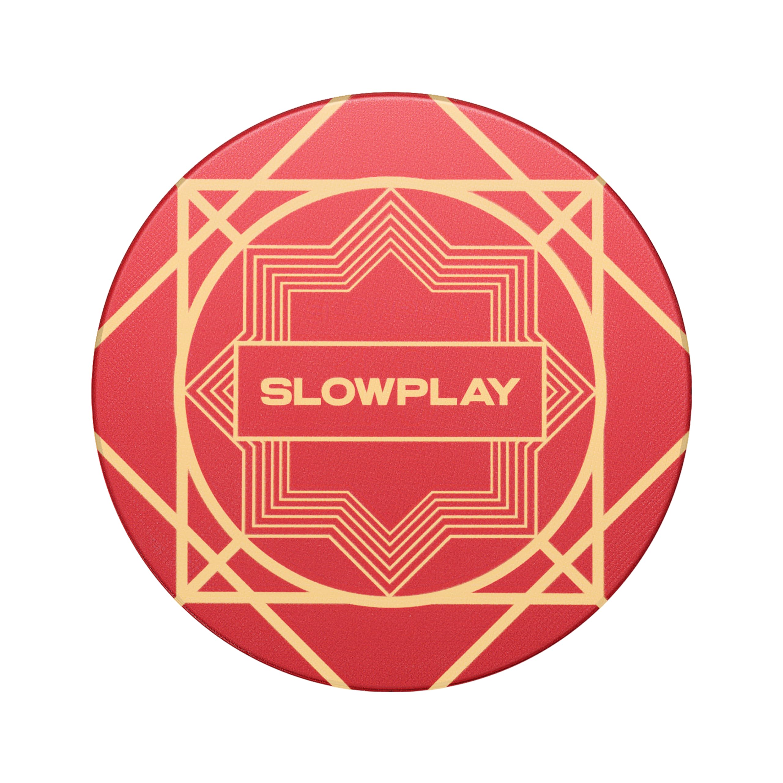 SLOWPLAY Nash Lot de 50 jetons de poker en céramique de qualité casino 12 g pour Texas Hold'em, jetons professionnels de 43 mm (rouge)