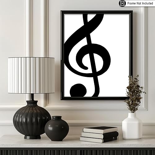 Miniatura 3 de Poster Master Póster de clave de agudos  Impresión de notas musicales  Arte musical  Arte de signos  Arte de línea  Regalo para él, ella y músico