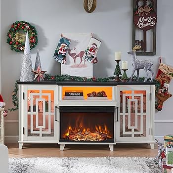 Amazon.com: JXQTLINGMU Fireplace TV Stand for 75