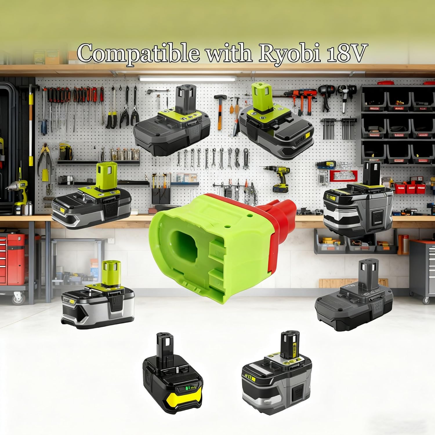 Battery Adapter Compatible with Ryobi 18V ONE+ Batteries Compatible with Milwaukee 12V Cordless Power Tool