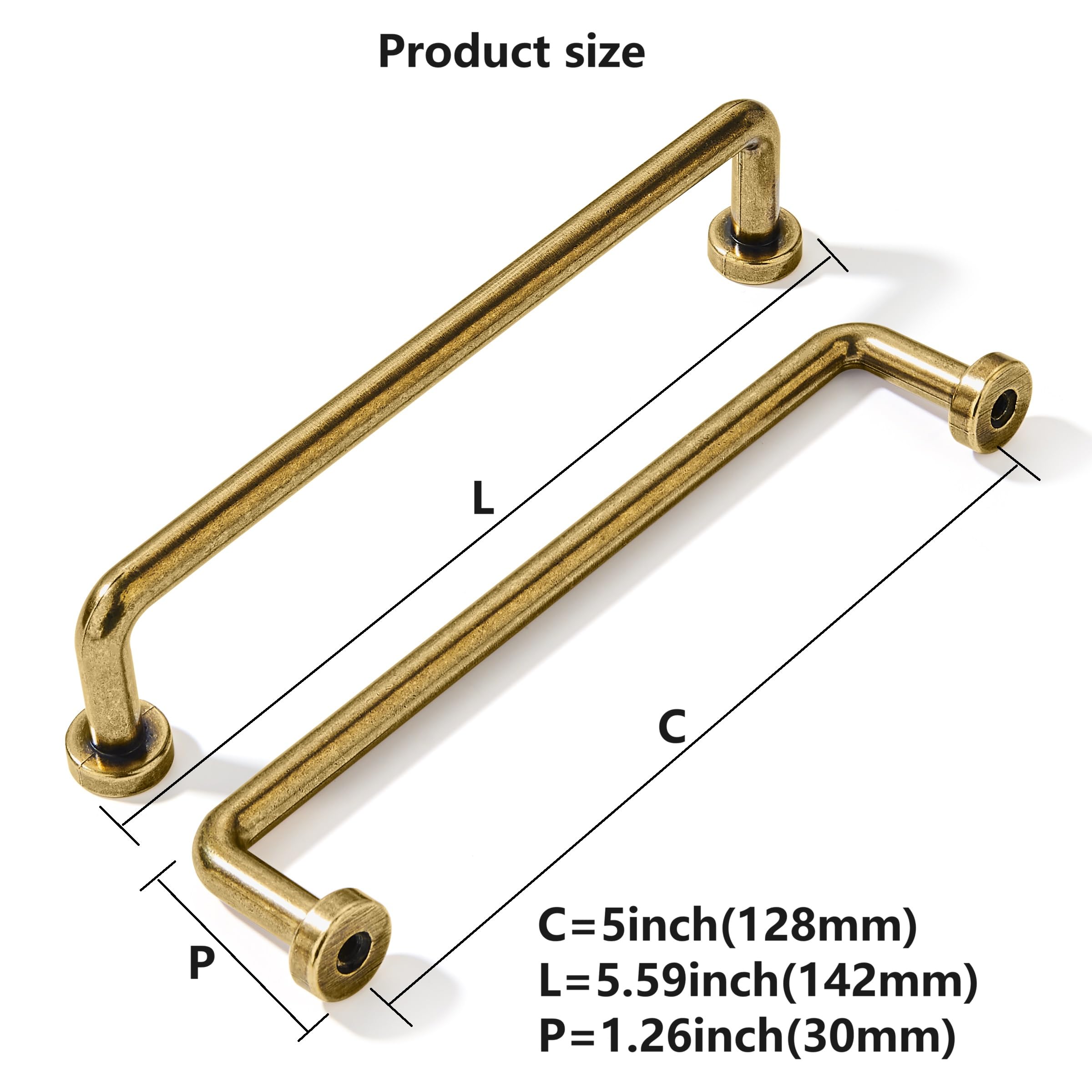 Burnished Brass Cabinet Pulls