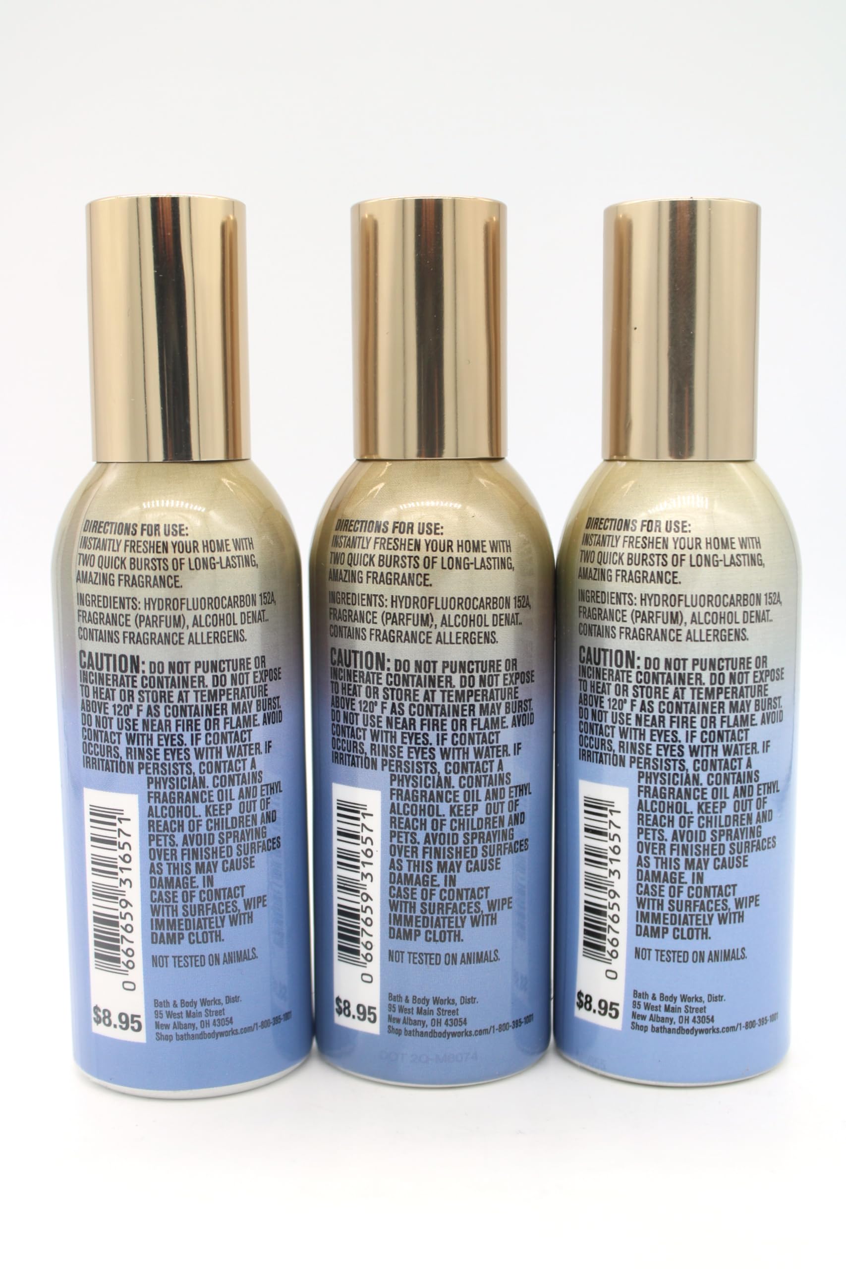 Generic Laundry Day, Bath and Body, Concentrated Room Spray, 1.5 oz each, 3 pack, Blue