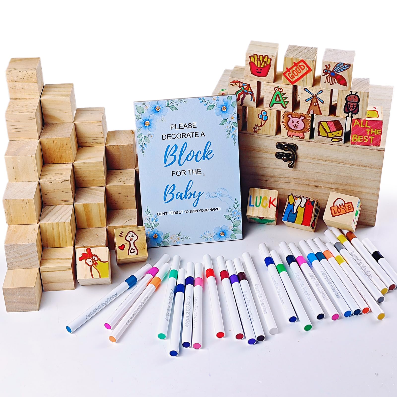 EIGTWEN 78 PCS Funny Baby Shower Games Sign Kit, Unique Baby Shower Ideas, Funniest Games Ever Where You Can Draw to Your Heart's Content, Suitable