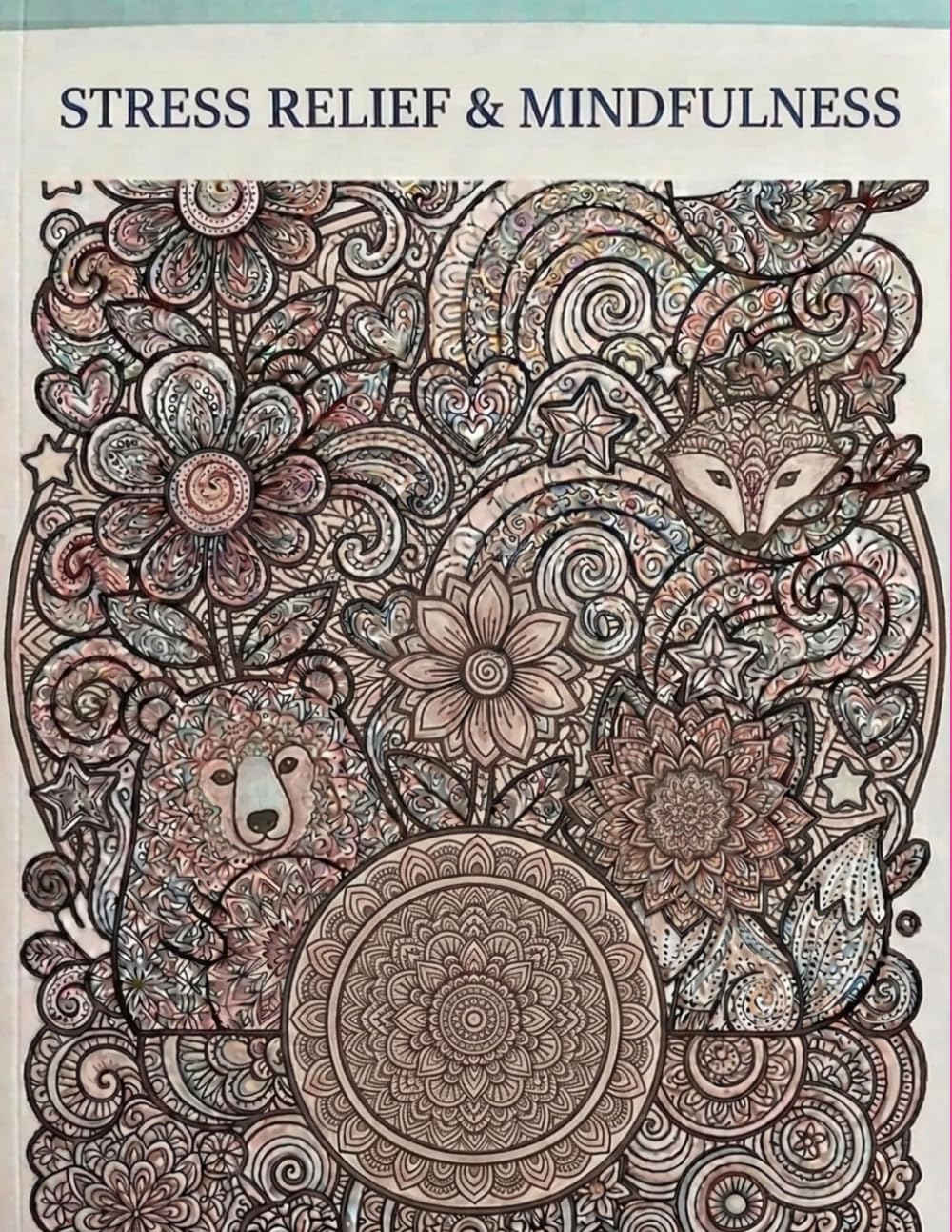 Colouring Book for Adults: Calm & Relaxing Designs: Bold & Easy Stress Relief Book