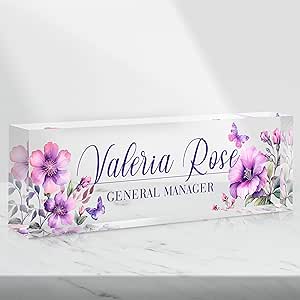 Custom Name Plate For Desk, Employee Appreciation Gifts, Office Decor - View #5