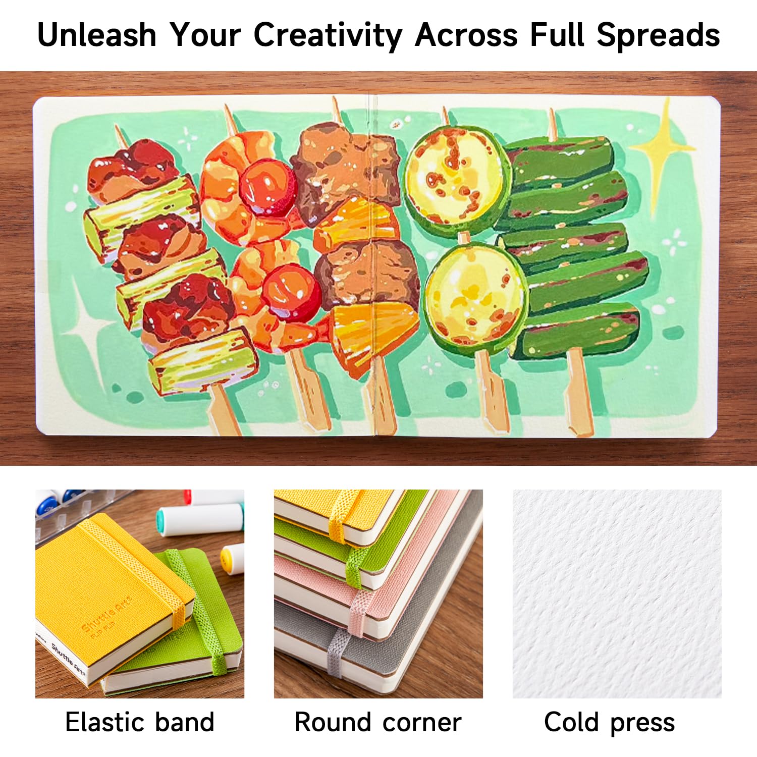 Acrylic Sketchbook - 2 Pack for Markers & Paint -4 Acrylic Sketchbook - 2 Pack for Markers & Paint -4