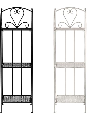 Miniatura 8 de Pure Garden - Soporte de hierro forjado para interiores o exteriores, diseño redondo de metal, accesorios decorativos para exhibición de plantas en