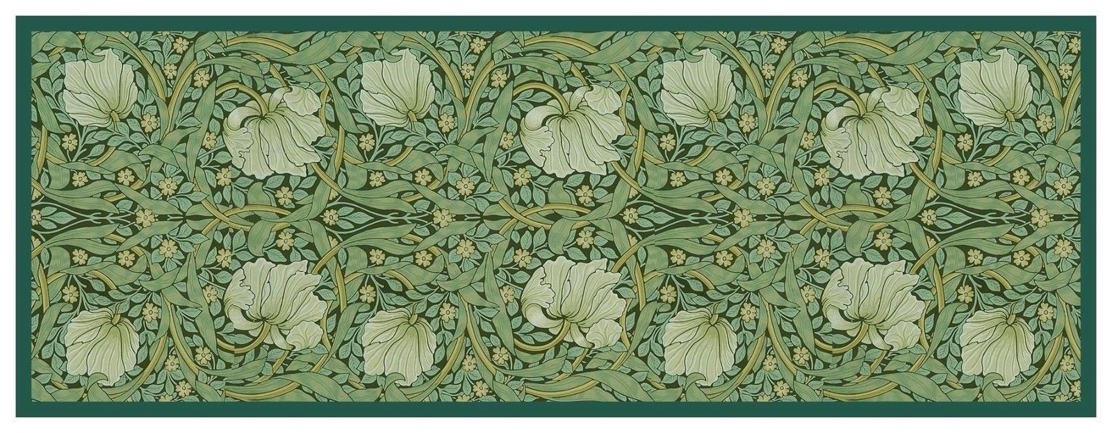 Orenco Originals William Morris Green Pimpernel Runner Design Counted Cross Stitch Pattern