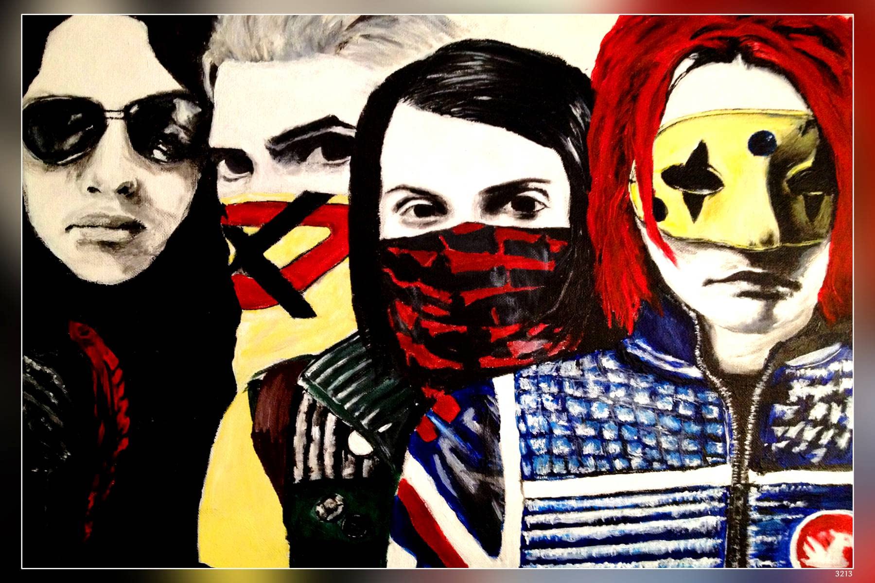 PosterHub My Chemical Romance, MCR, an American Rock Band from Newark, New Jersey, Gerard Way, Ray Toro Poster Matte Finish Paper Print 12 x18 Inch (Multicolor) HS - 3213