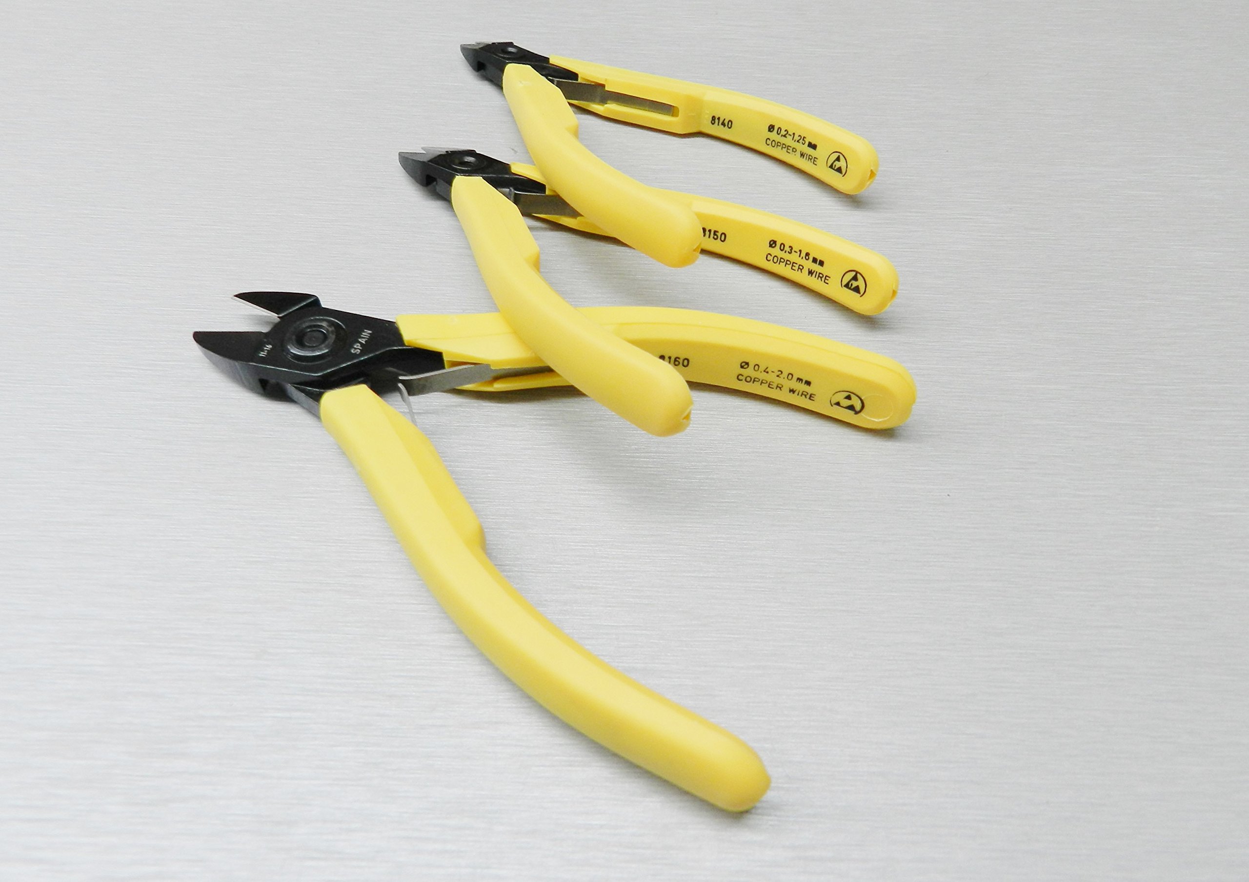 Lindstrom 8140-8150-8160 Series Lot de 3 pinces coupantes à tête ovale (6E)