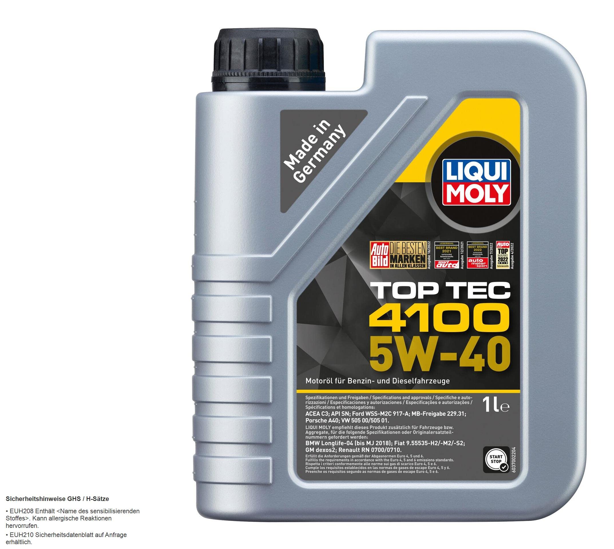 Inspektionspaket Wartungspaket Filterset mit 6 L Motoröl 5W-40 Ölfilter Luftfilter Innenraumfilter Verschlussschraube