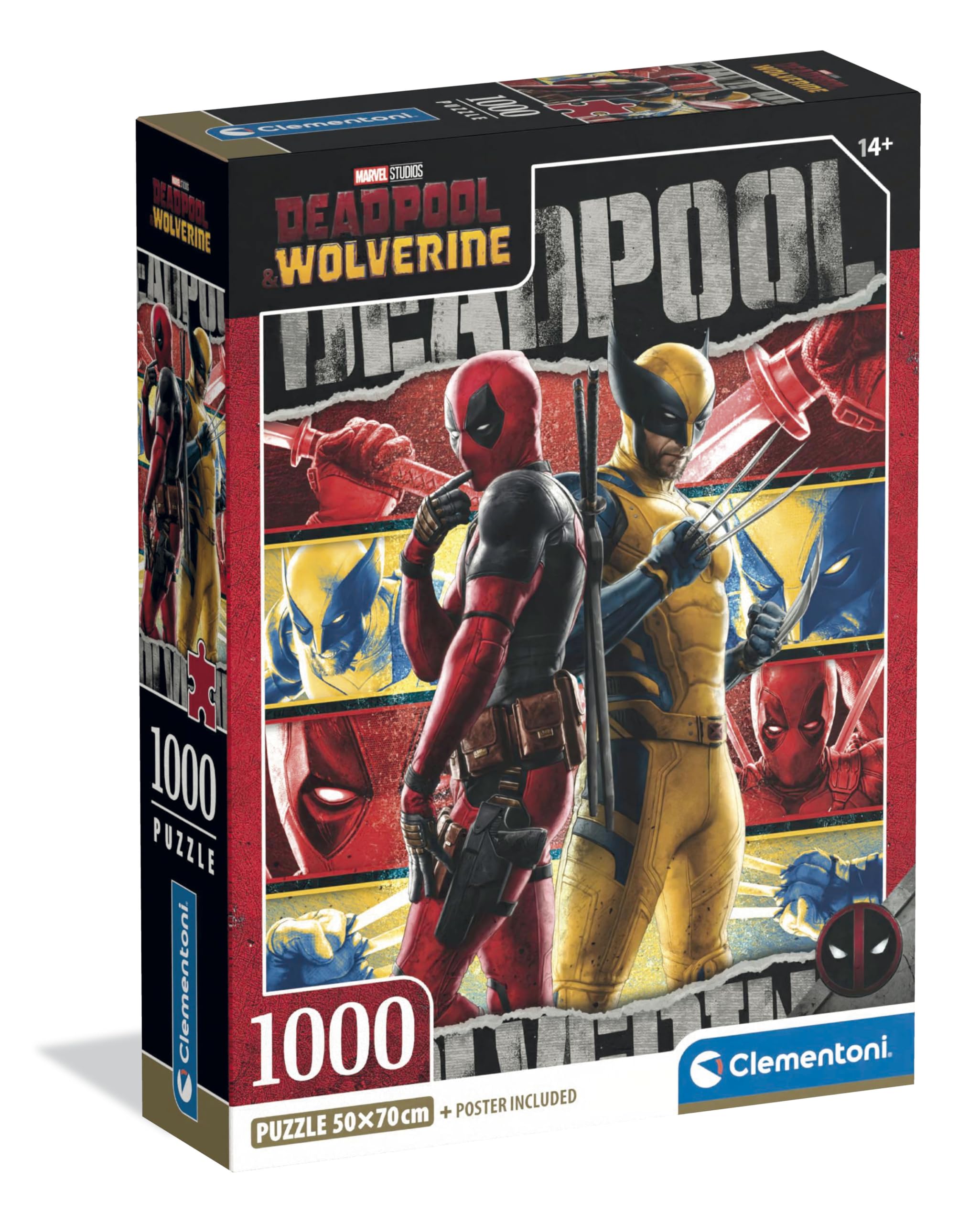 Clementoni – Puzzle Panorama 1000 Pezzi Per Adulti – Marvel X-Men – Made In Italy – 70x50 Cm Con Poster – 37066 - 3