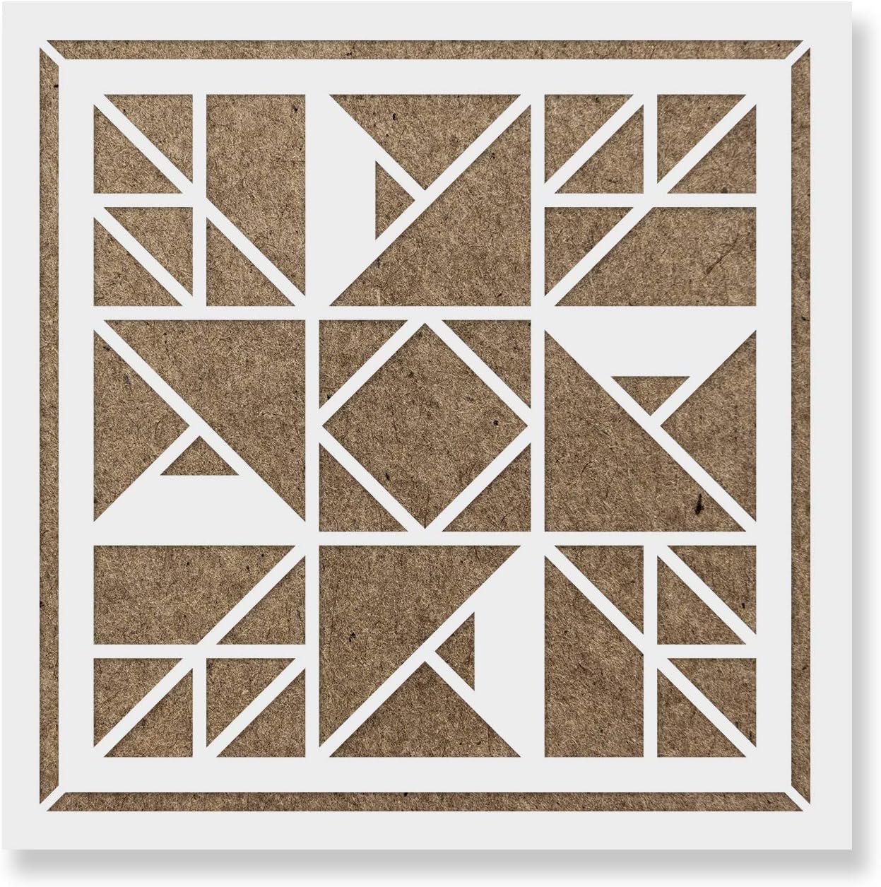 Prairie Star Barn Quilt Stencil - Barn, Quilt, Farmhouse, Star, Prairie