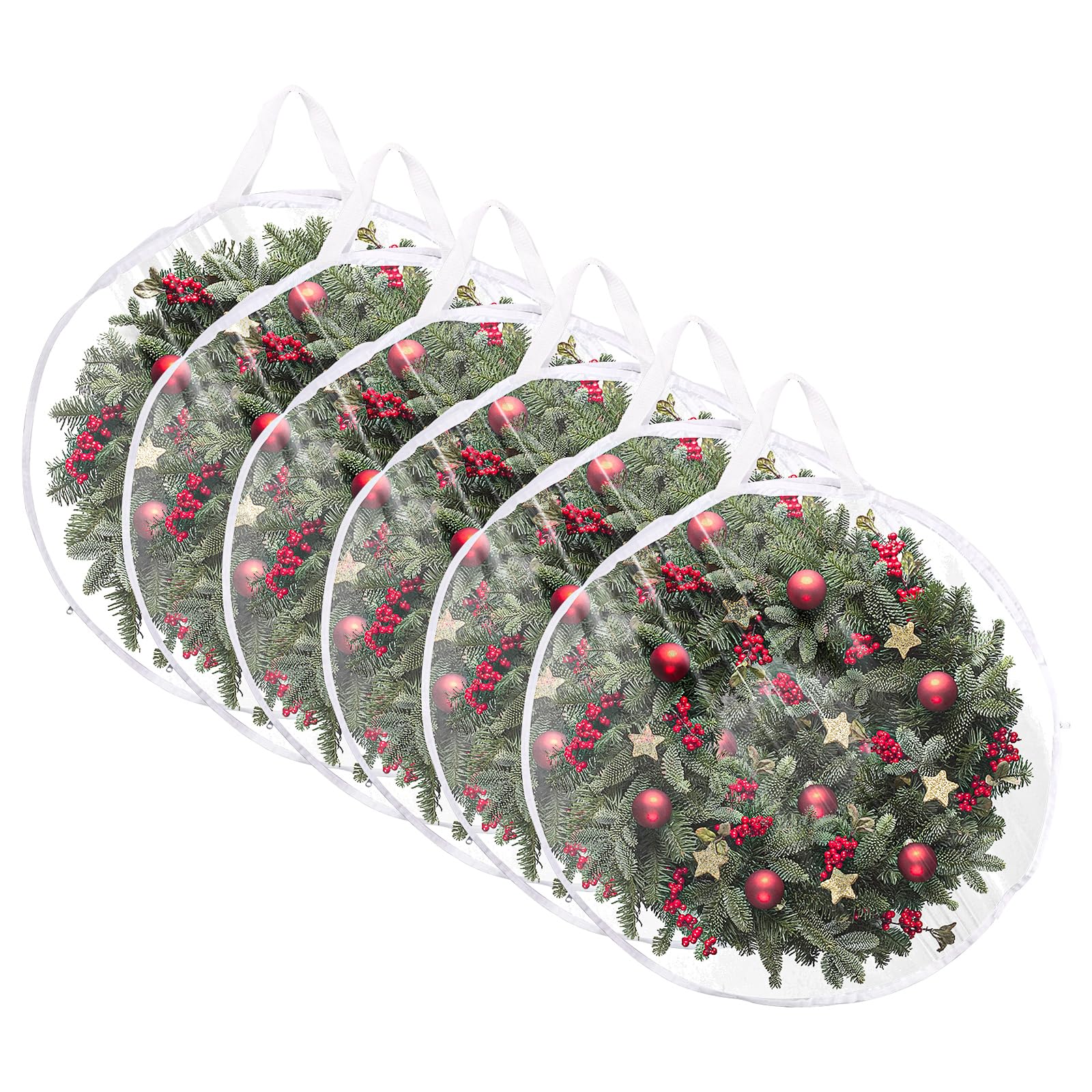Grand sac pour couronne de Noël 76 cm idéal pour ranger le grenier proprement