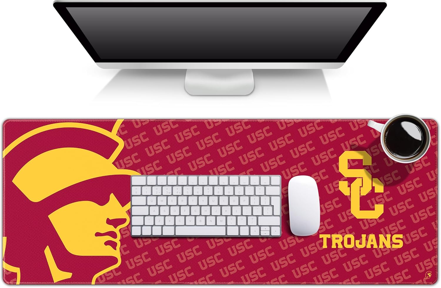 YouTheFan NCAA USC Trojans Logo Series Desk Pad SMU