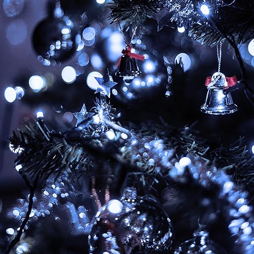 Miniatura 7 de Guirnalda de luces solares para exteriores, paquete de 2 luces solares de Navidad de 79 pies, 200 LED, impermeables, con 8 modos de iluminación para