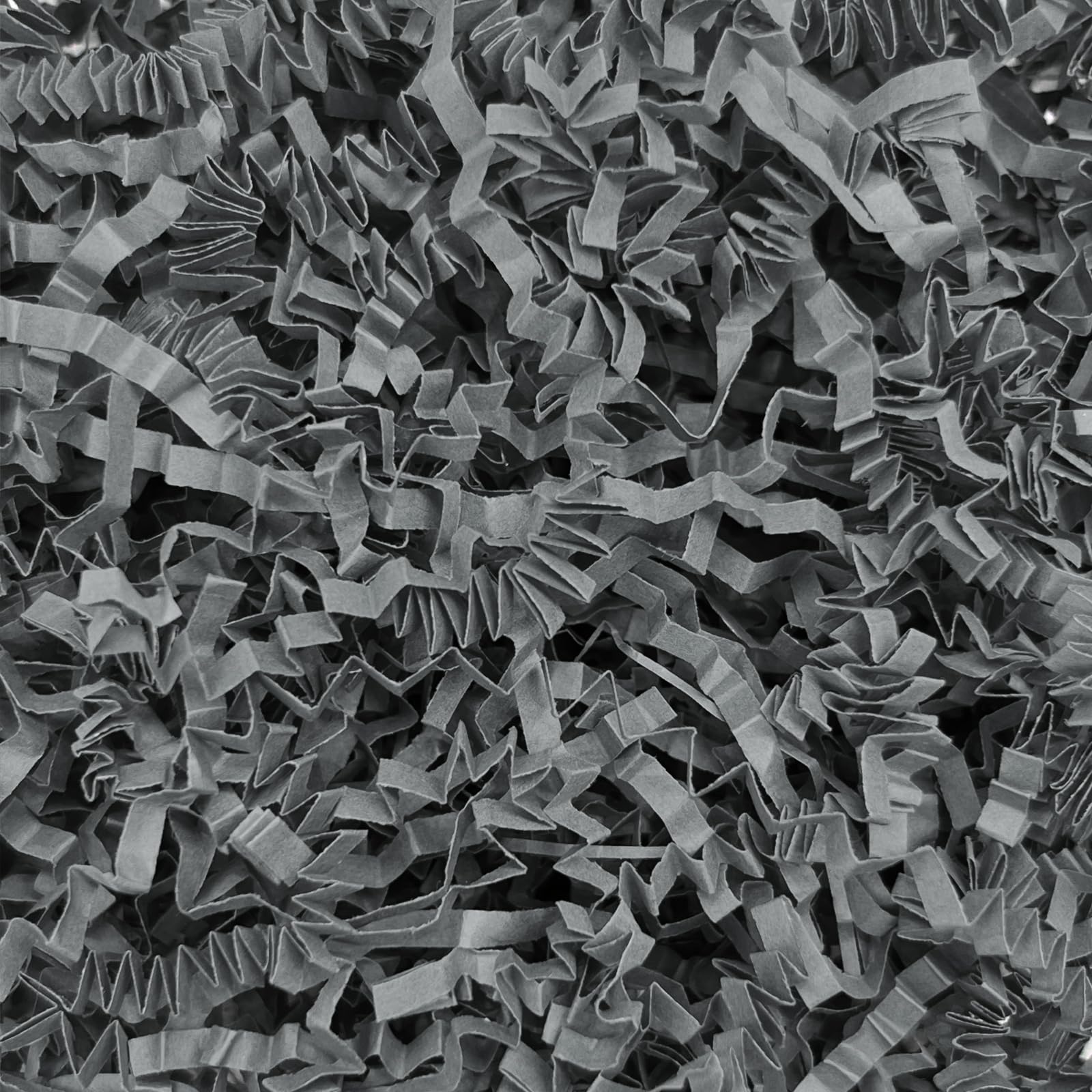 Gray Crinkle Cut Paper Shred Filler, 1 LB Basket Filler Shredded Paper, Confetti Stuffing for Basket Filling, Halloween, Thanksgiving, Christmas, Birthdays, Gift Wrapping, Stuffer Party Supplies