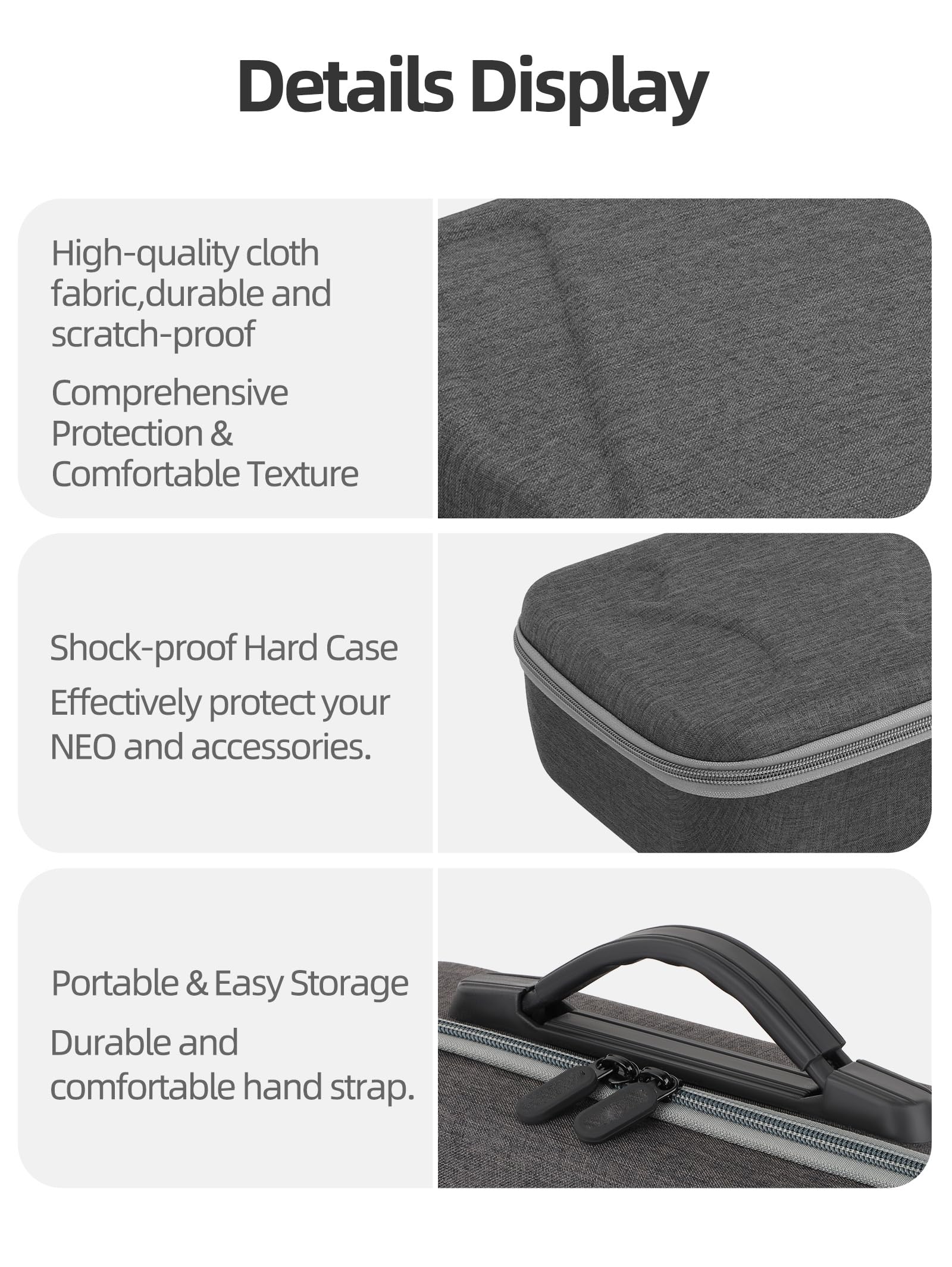 Borsa portatile per DJI Neo Motion Fly More Combo Custodia per Goggles N3 Borsa da viaggio Anti Graffio Borsa Drone Accessori Valigia