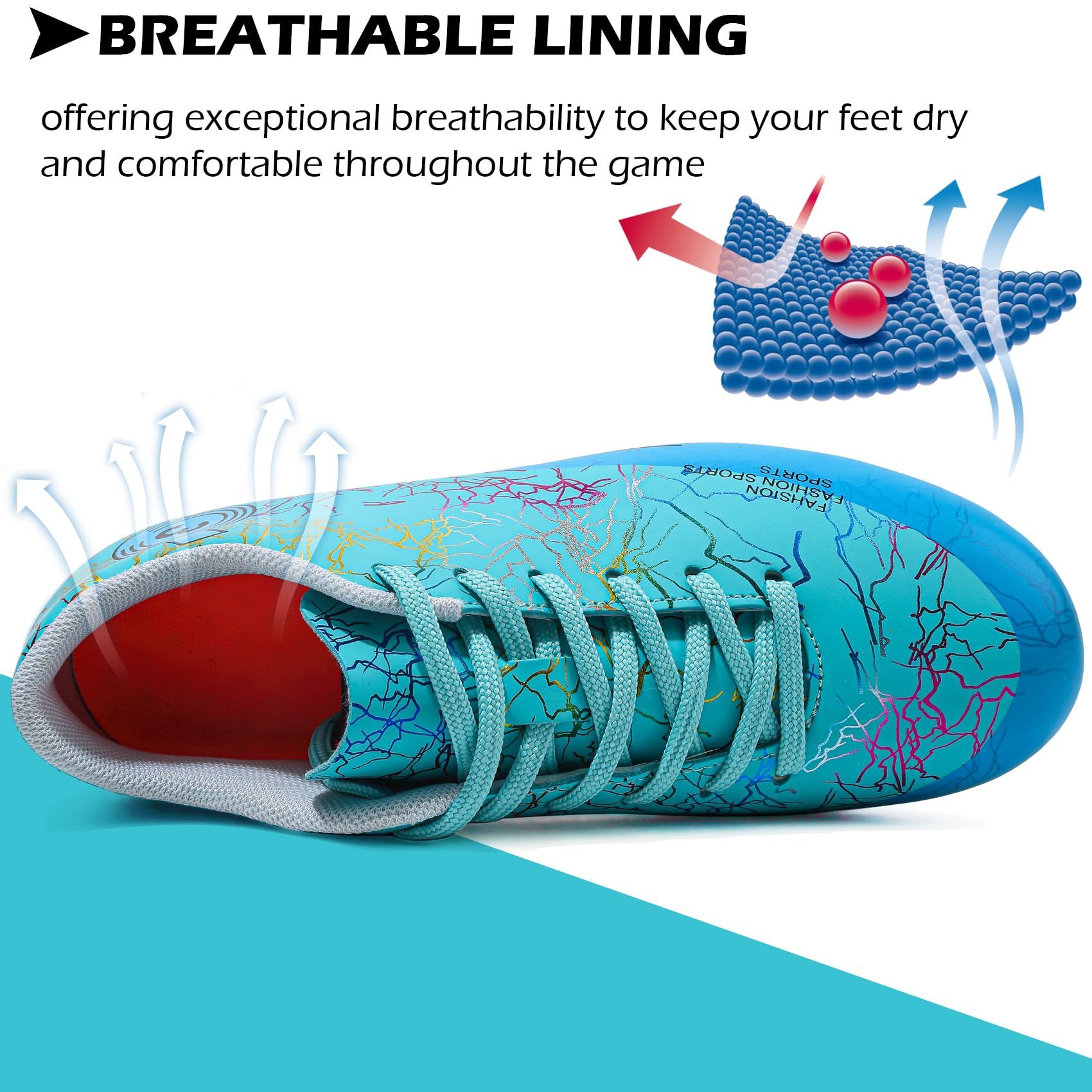 Zapatos de fútbol para niños y niñas, tacos de entrenamiento al aire libre, tenis atléticos profesionales