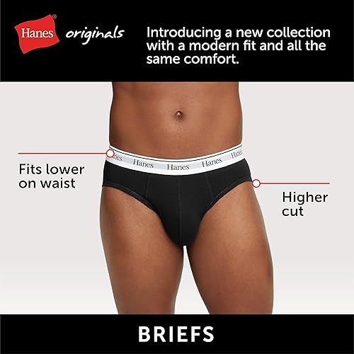 Miniatura 5 de Hanes Originals - Paquete de calzoncillos elásticos de algodón que absorben la humedad para hombres, paquete de 3