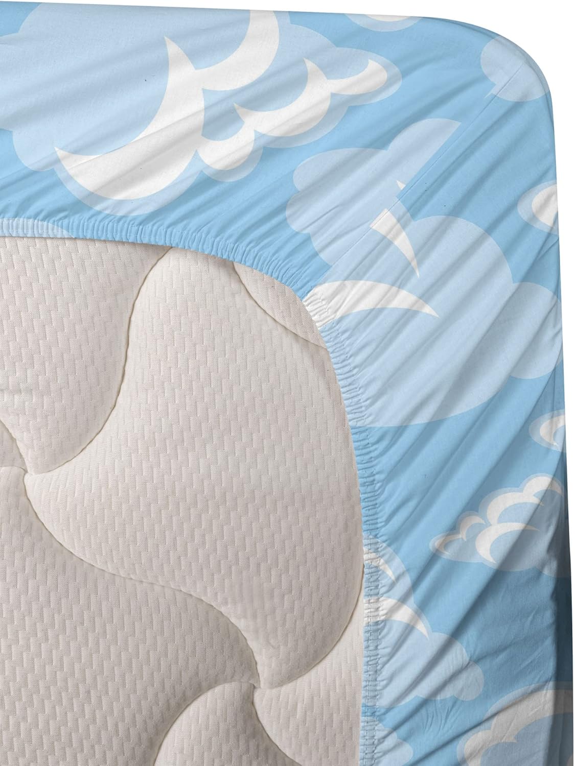 Lowest Price Ambesonne Cloud Sheet Set, Cartoon Illustration of Bubbly Cloud Cumulus Floating on Soft Blue Sky, Fitted and Flat Sheet with Pillowcases Bedding Accent 4 Piece Set, Calking, Pale Blue White Blue Crazy Clearance Ambesonne Cloud Sheet Set, Cartoon Illustration of Bubbly Cloud Cumulus Floating on Soft Blue Sky, Fitted and Flat Sheet with Pillowcases Bedding Accent 4 Piece Set, Calking, Pale Blue White Blue