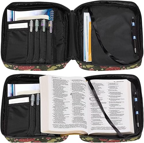 Miniatura 5 de Vanideaoty Funda protectora de la Biblia de hongos, vitrina protectora para bolsas de Biblia familiares