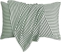 Vista 12 de JELLYMONI - Juego de 2 fundas de almohada de algodón 100% natural a cuadros, color blanco con cuadrícula negra, patrón geométrico estampado