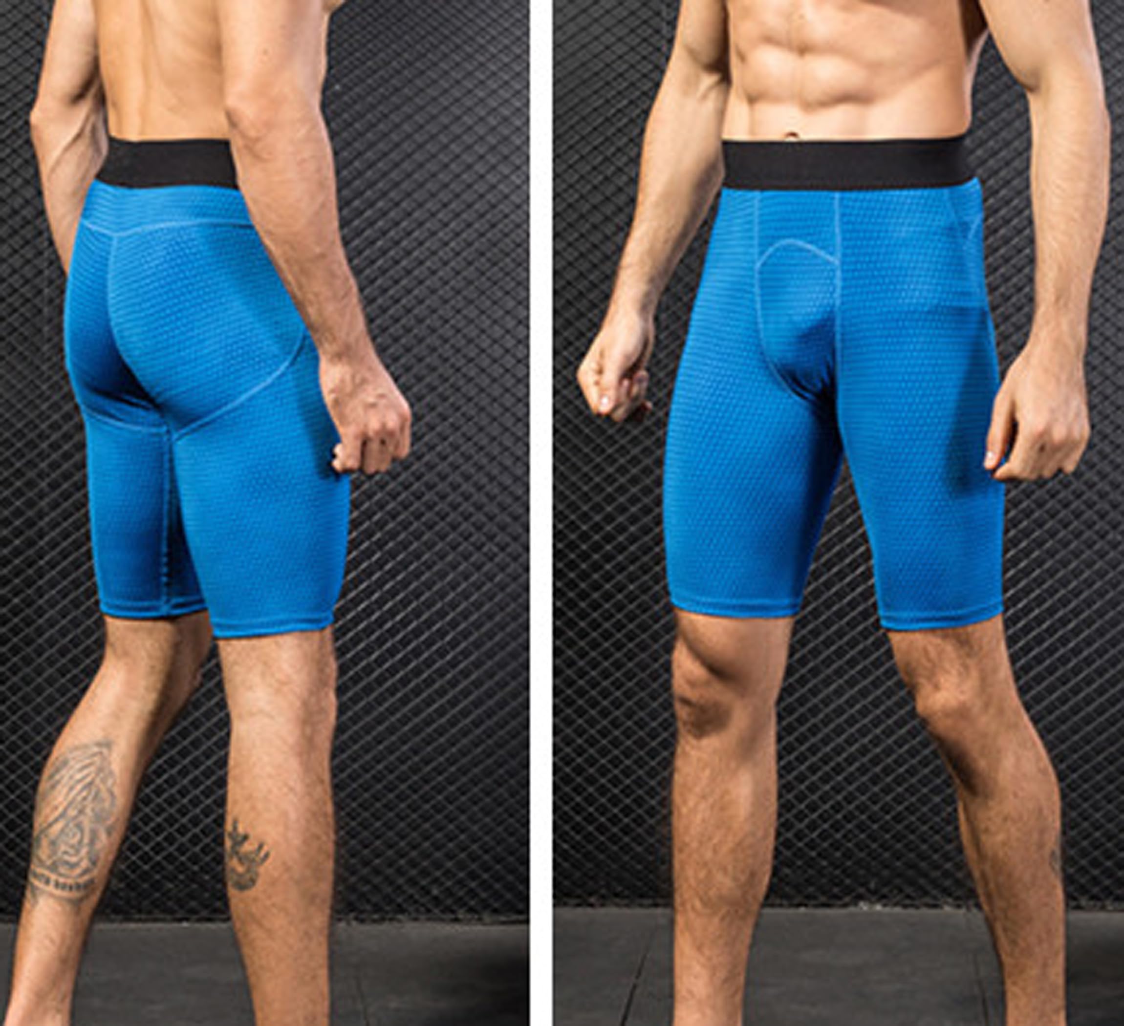 SANANG Short de Compression pour Hommes, Couche de Base à Séchage Rapide, Collant de Sport D'entraînement et de Fitness