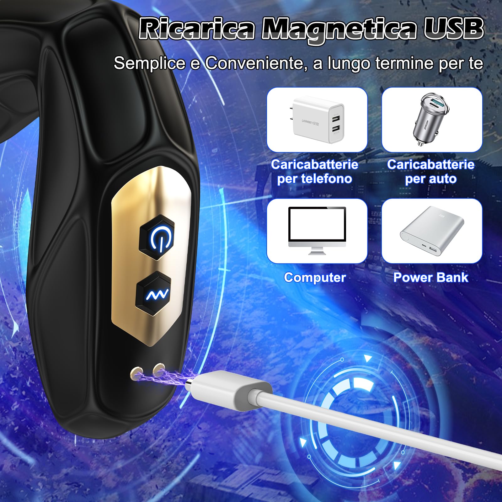 Vibratore Anale Plug sex toys con Telecomando, Sex Toys Anali Dildo con 10 Modalità di Rotazione e 10 Modalità di Vibrazione Sextoysdonna, Plug Anale da Uomo Prostata Vibratore Toys per Donna