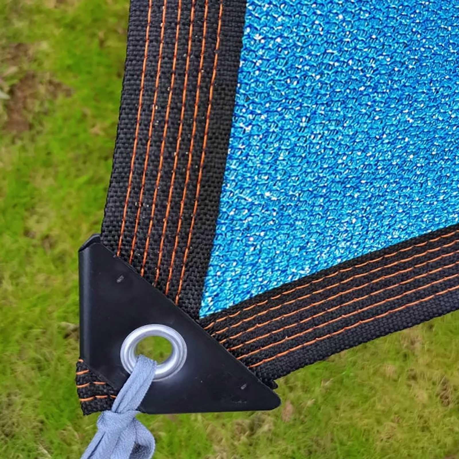 Bâche en maille anti-UV à 90% avec œillets inox pour ombrager un grand porche