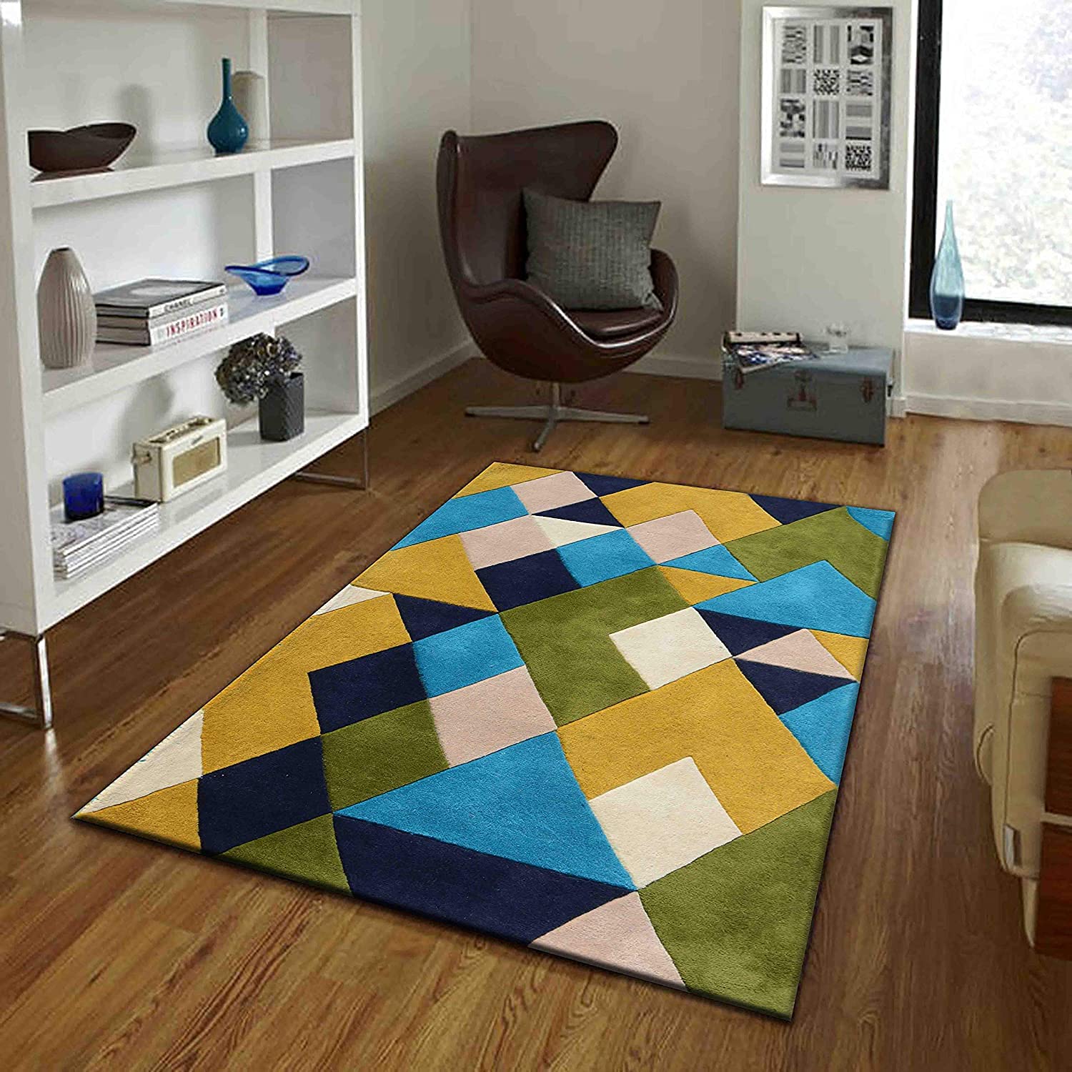 Buy ANA RUGS INDUSTRIES Modern Collection Color Multi 6 feet ...