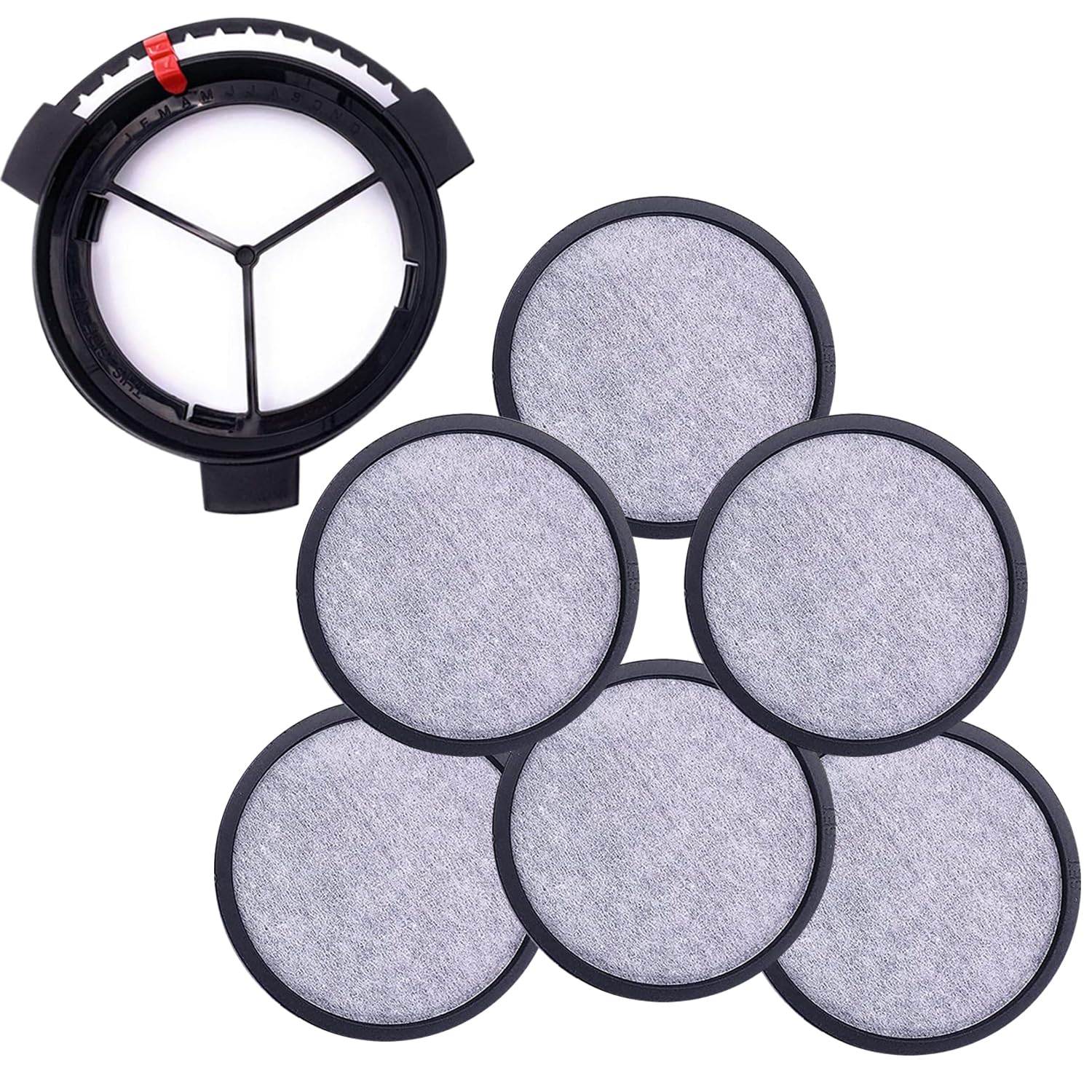 Mr. Coffee Compatible Coffee Filter Disks - 6 Pcs With 1 Frame