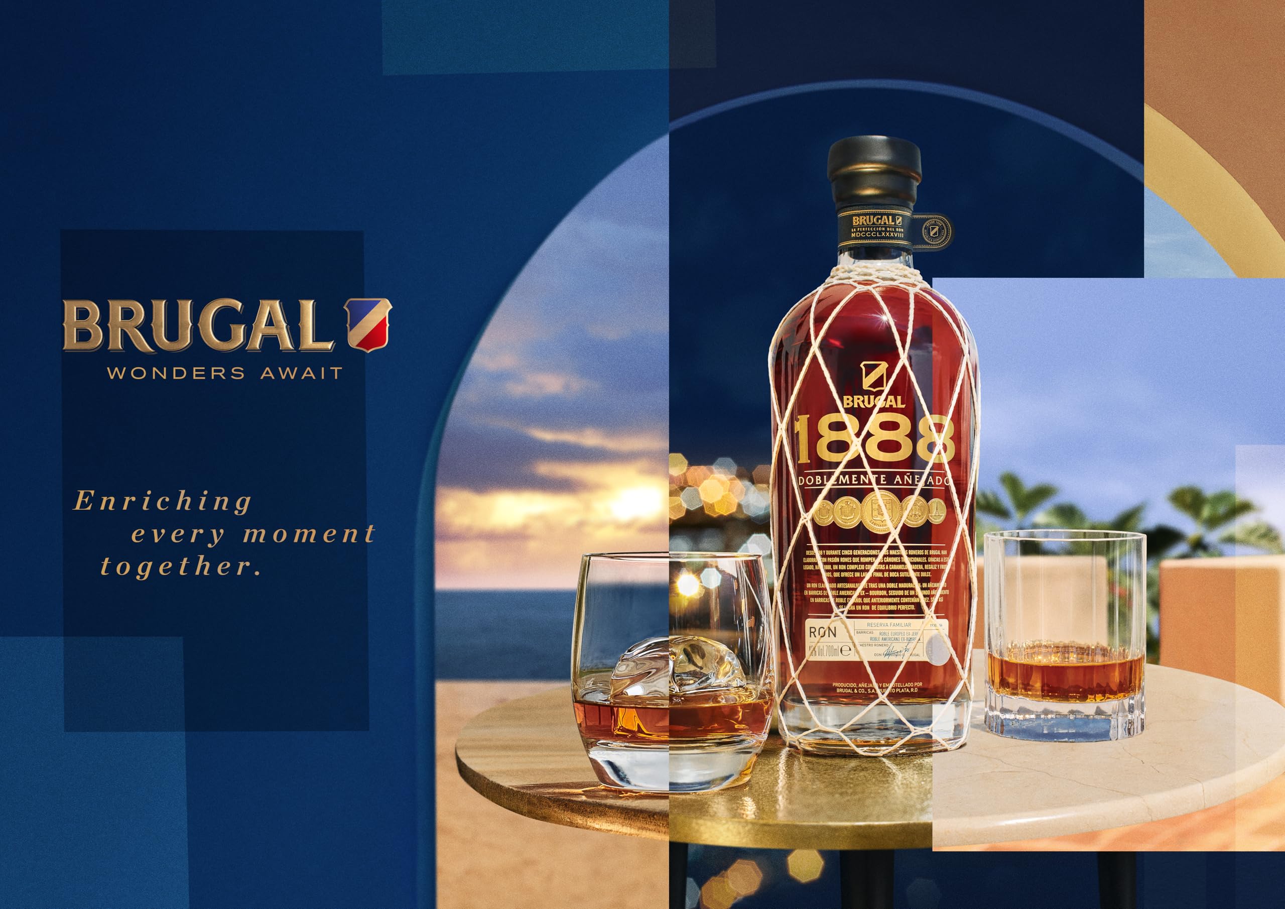 飲料・酒 BRUGAL 1888 ラム酒 700ml 外箱付き