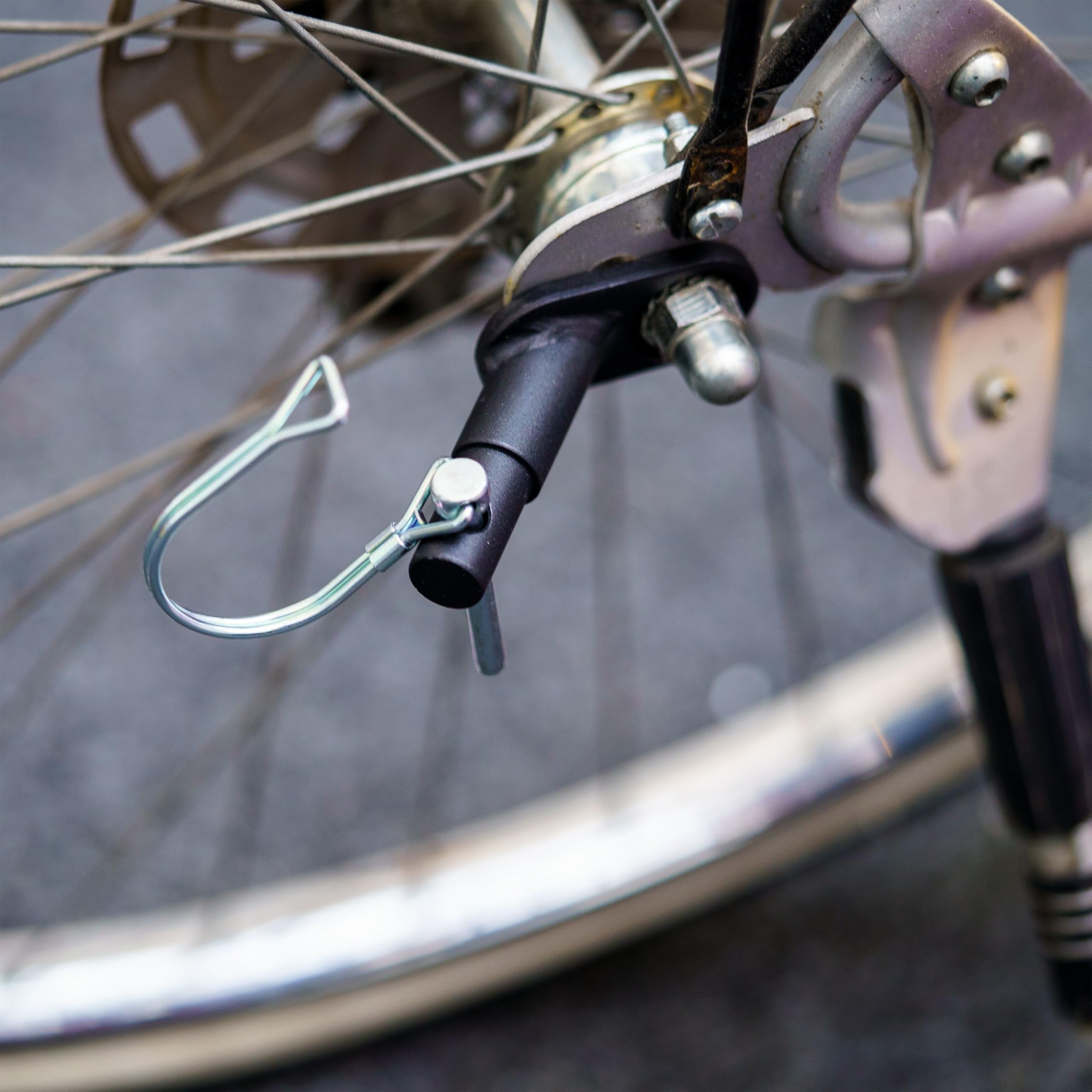 2 Ganci Traino Bicicletta Con Perno Sicurezza - Adattatore Per Rimorchi Bambini E Carichi - Foto 5