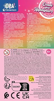 Clementoni Idea Phosphorescent Pen Design Set Cute Animals
