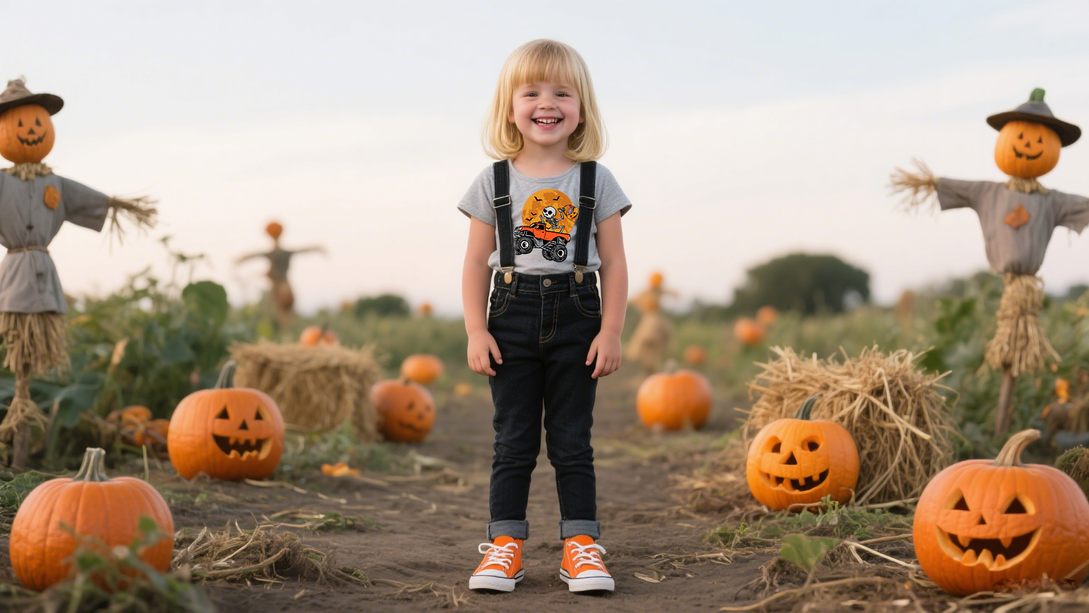 Chemise D'Halloween MIS-TEE-V-US Orange - Taille Garçon 10 - Manches Longues - Neuf Avec étiquette