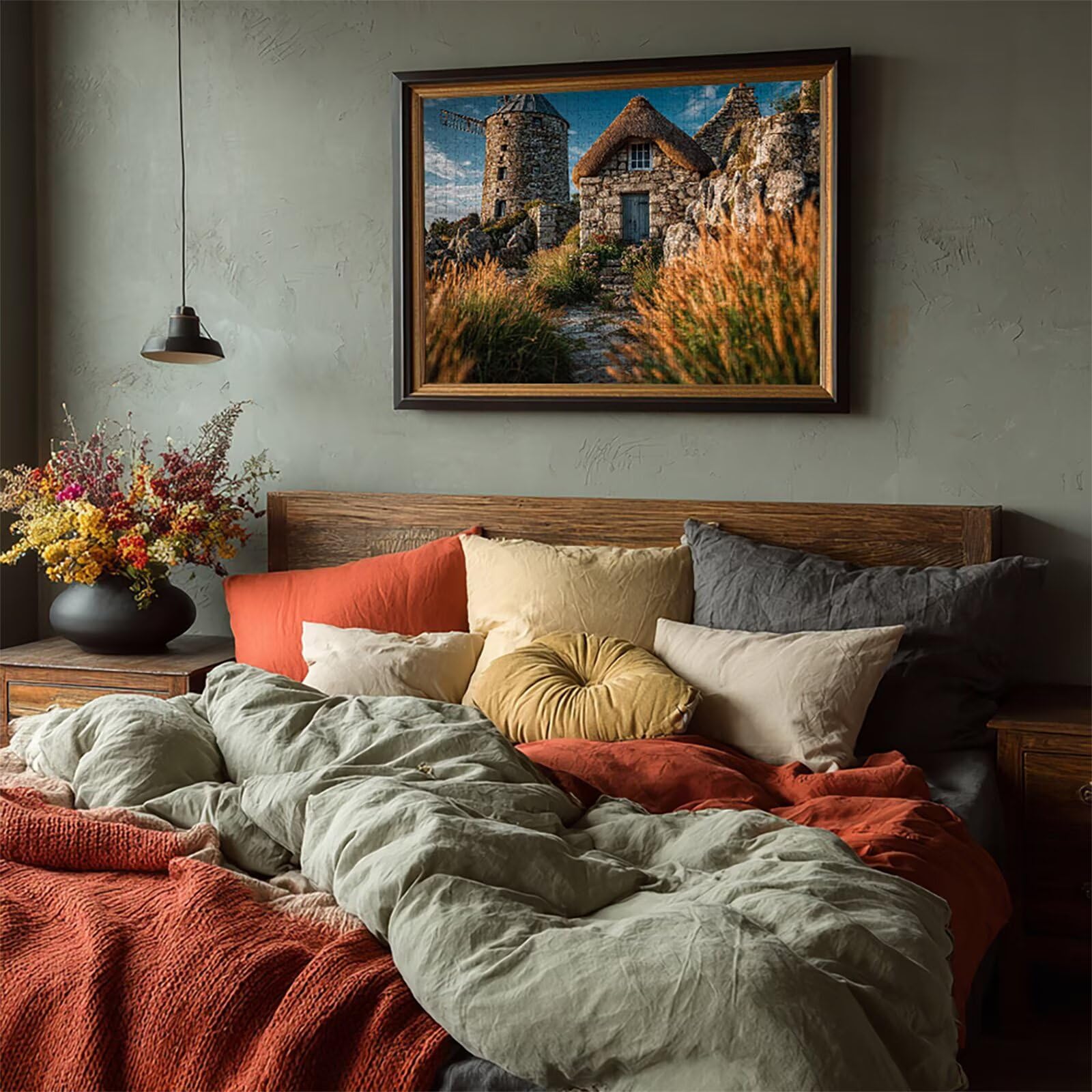 Puzzle 2000 elementów dla dorosłych, architektura, drewniane puzzle, 99 x 71 cm, części ściśle do siebie pasują, dla mężczyzn kobiet starszych seniorów, dekompresyjna, letnia dekoracja, prezenty