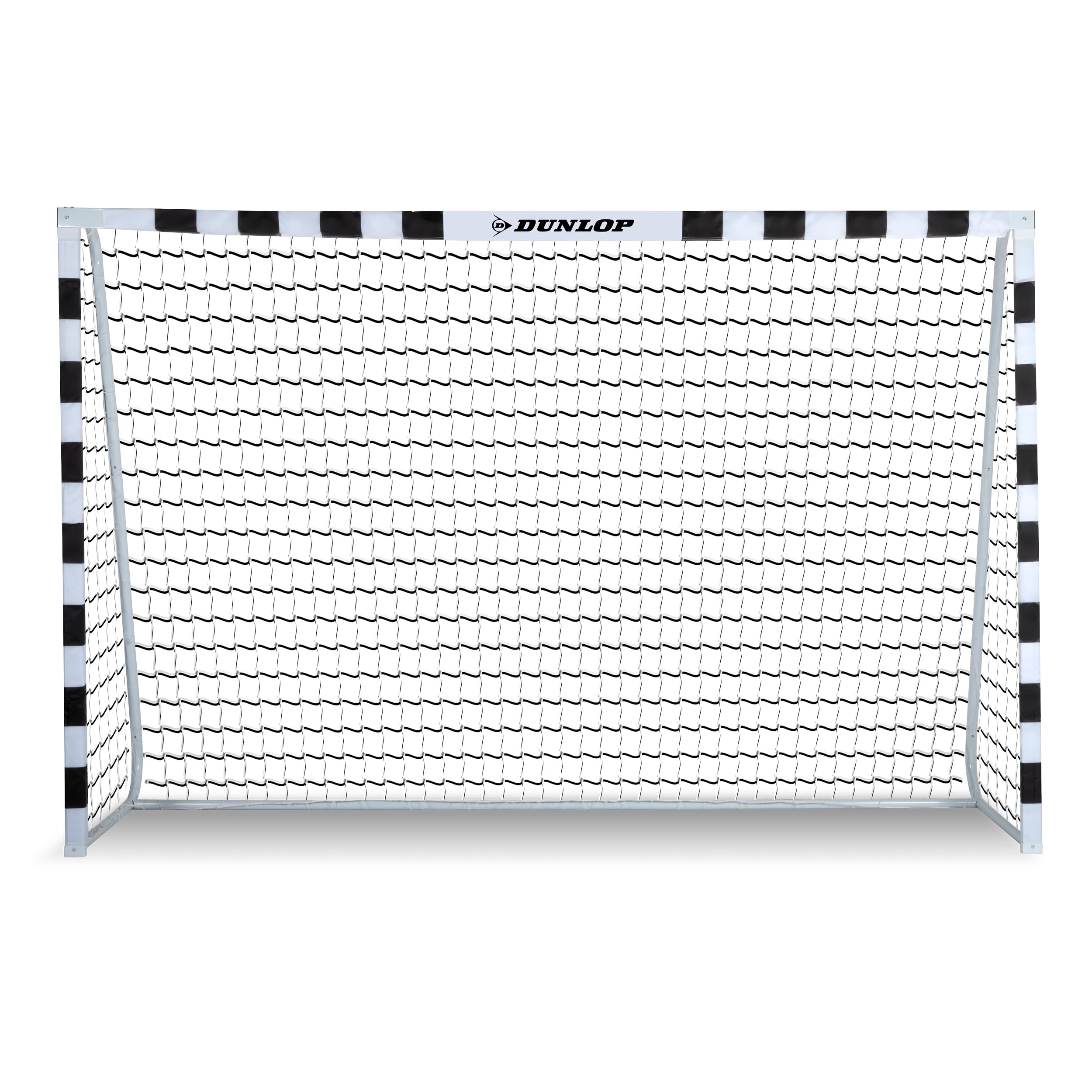 Dunlop Cage de Foot But pour Enfant 300 x 200 x 90 cm Kit Entrainement Football Exterieur Interieur Noir/Jaune