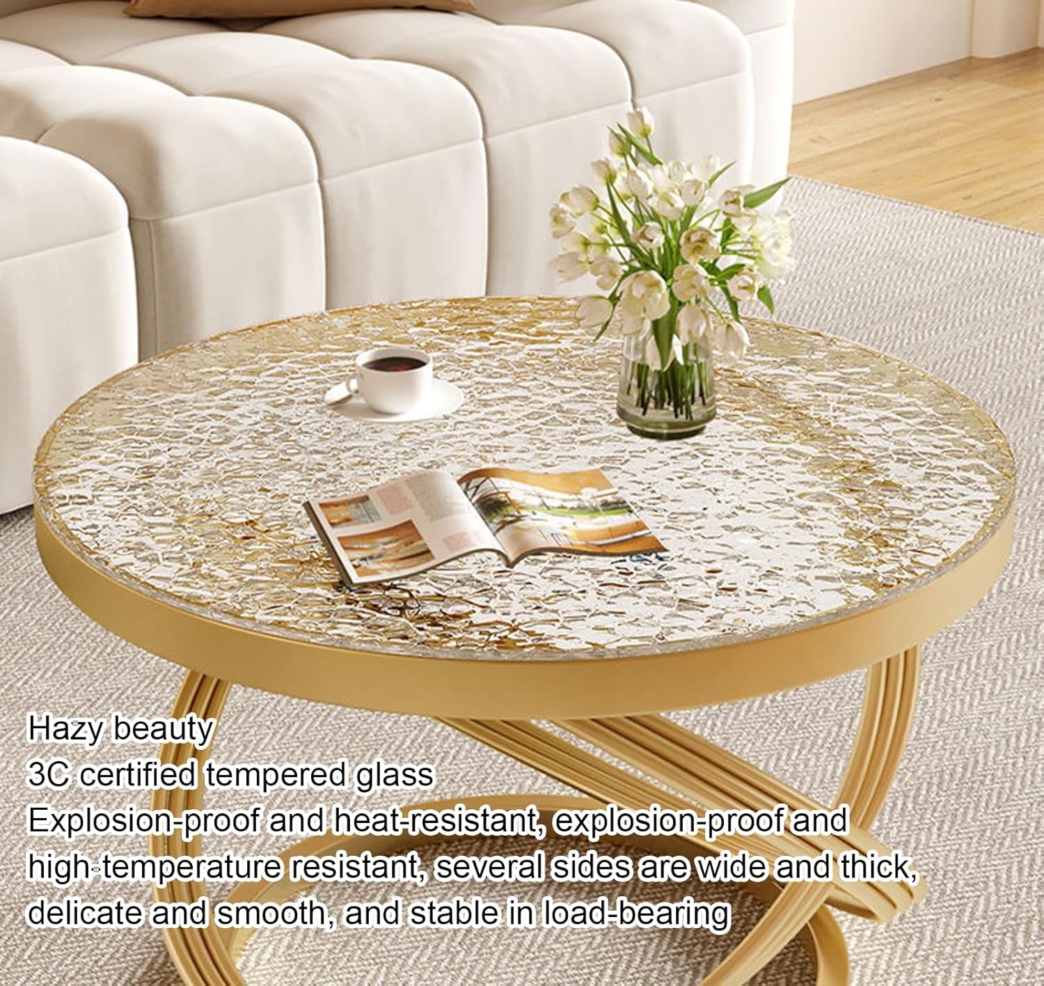 yページFrancfrancガラス製センターテーブル フランフラン Francfranc