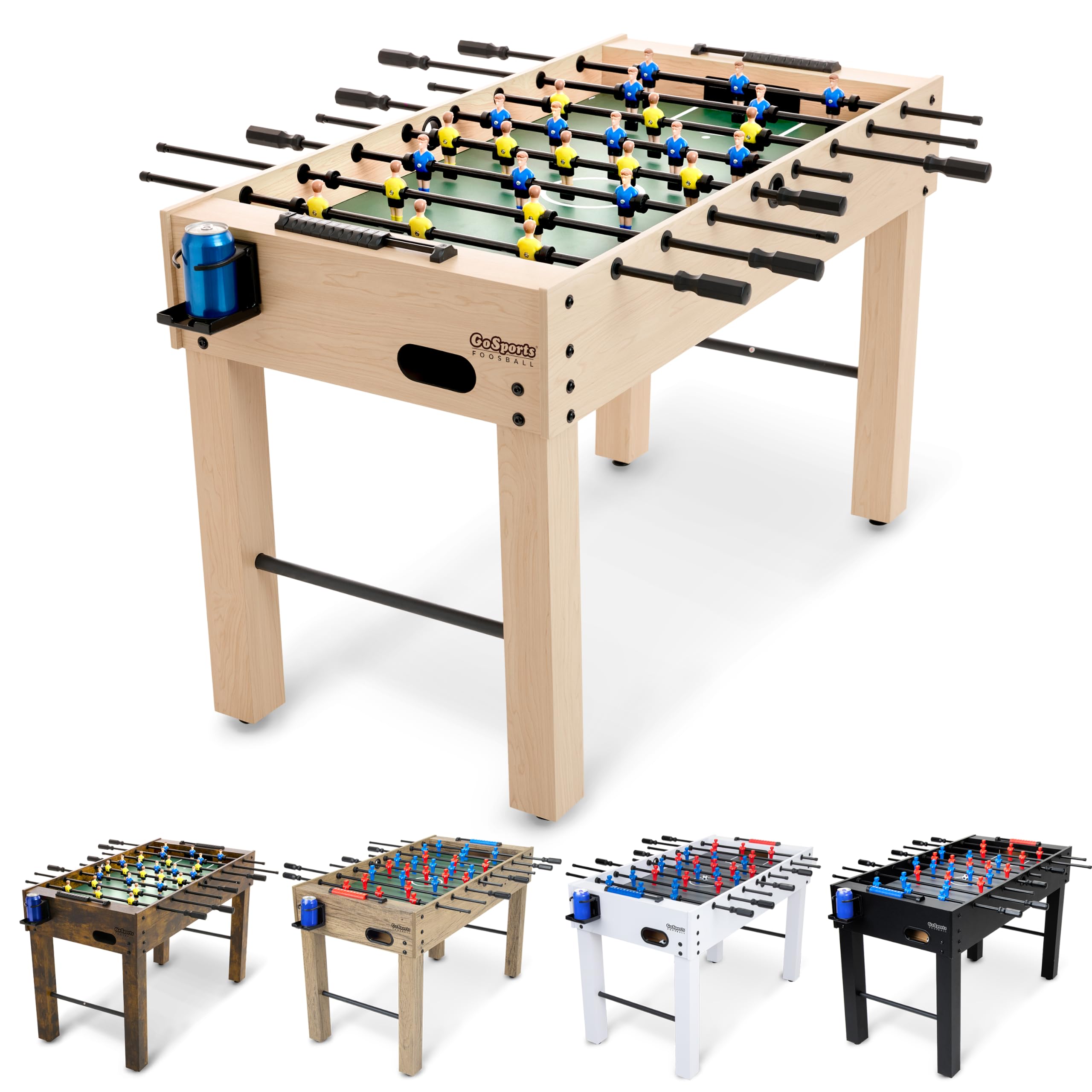 GoSports 48 Inch Foosball Table for Home, Office or Game Room – Choose Color
