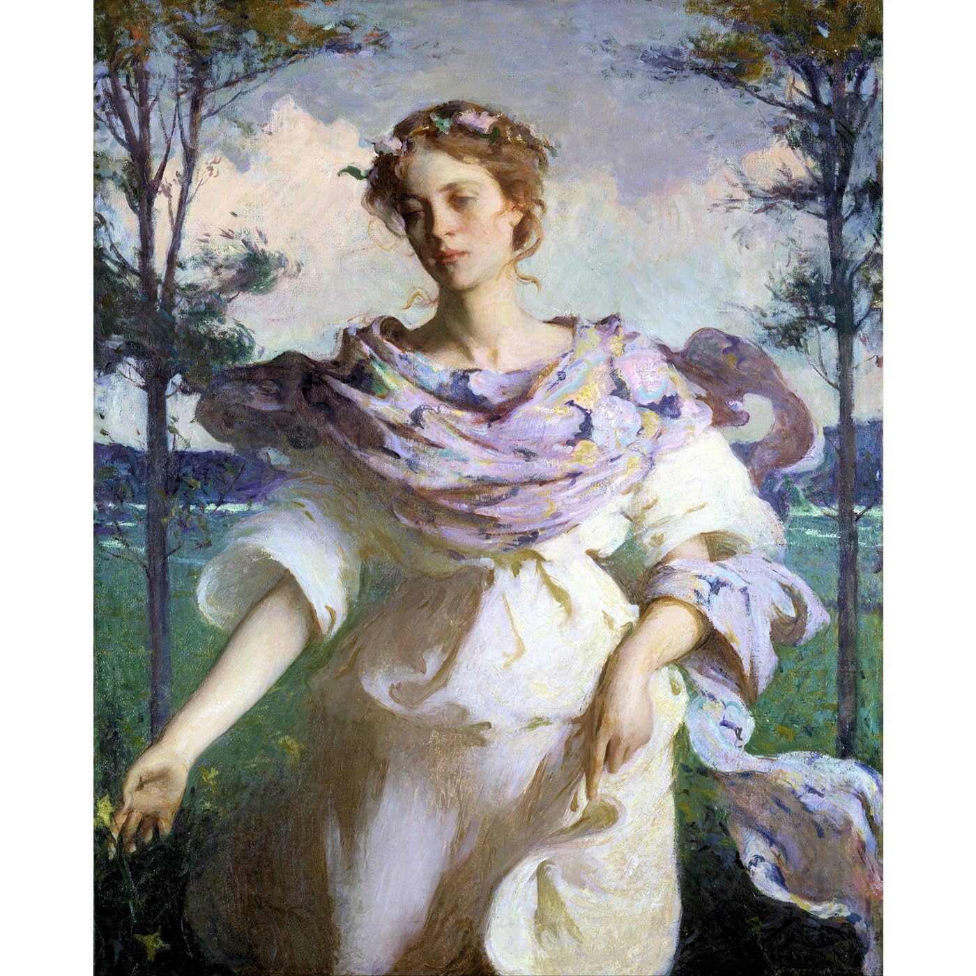 Impression giclée Frank Benson Été grand format toile roulée - 2