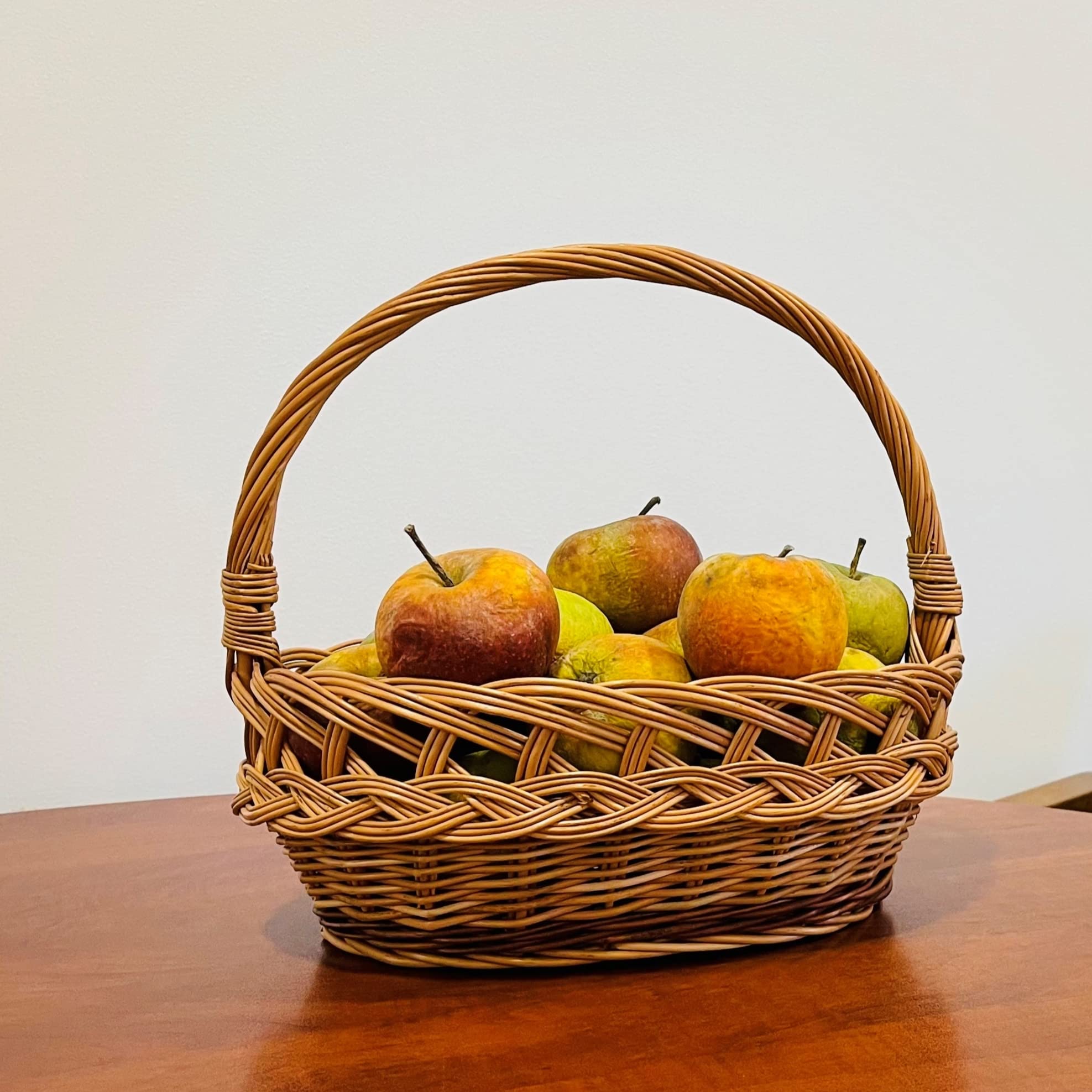 Cesta decorativa (20 x 30 x 27 cm, trenzada)
